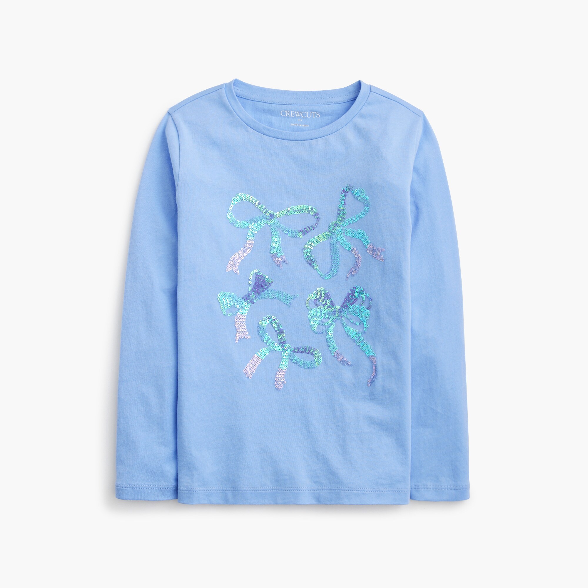 girls' sequin bows graphic tee for girls