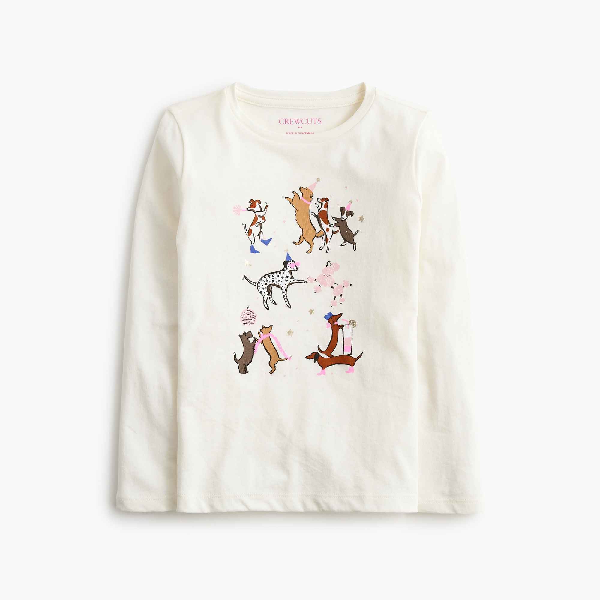 girls Girls' party dogs graphic tee