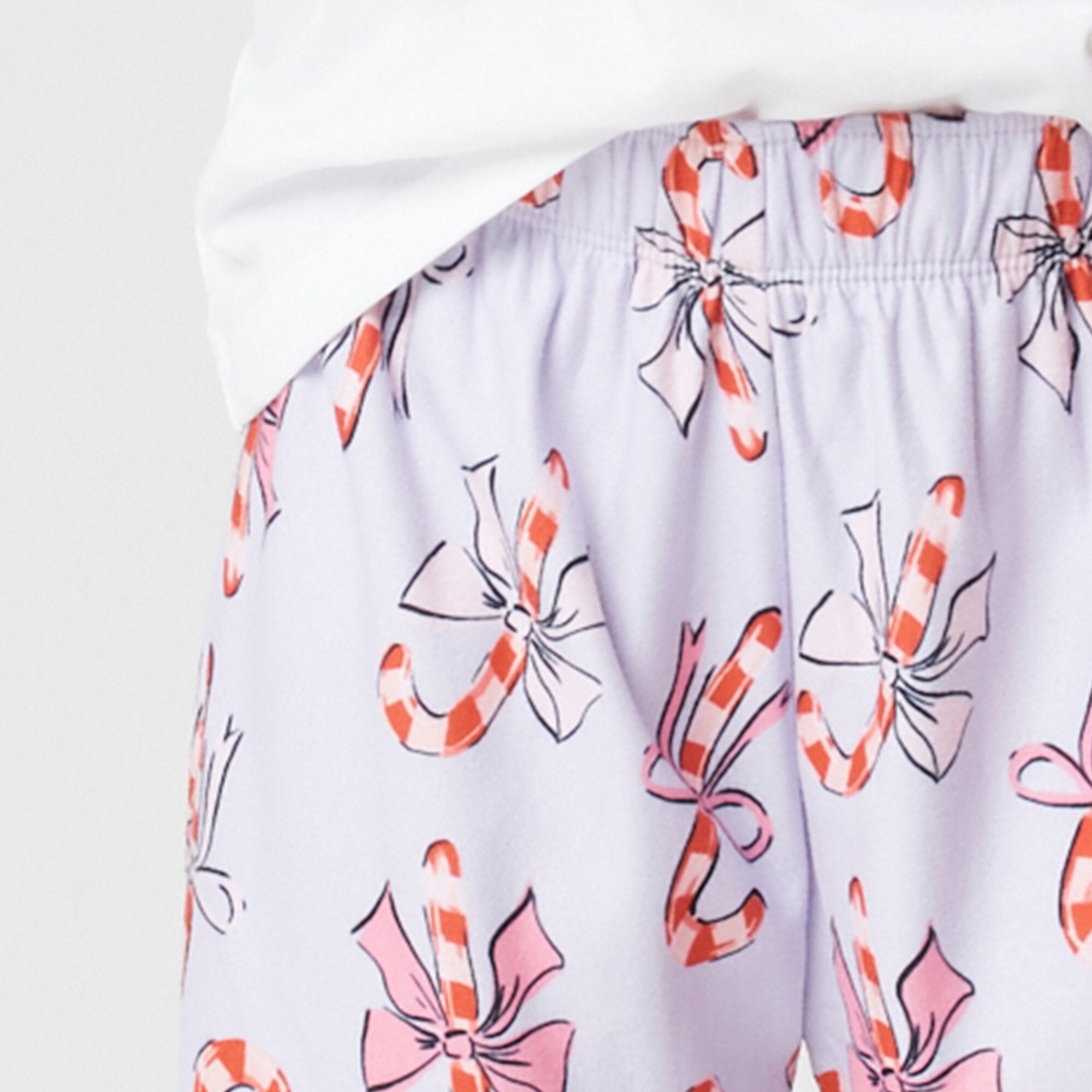 Girls' candy cane flannel pajama pant