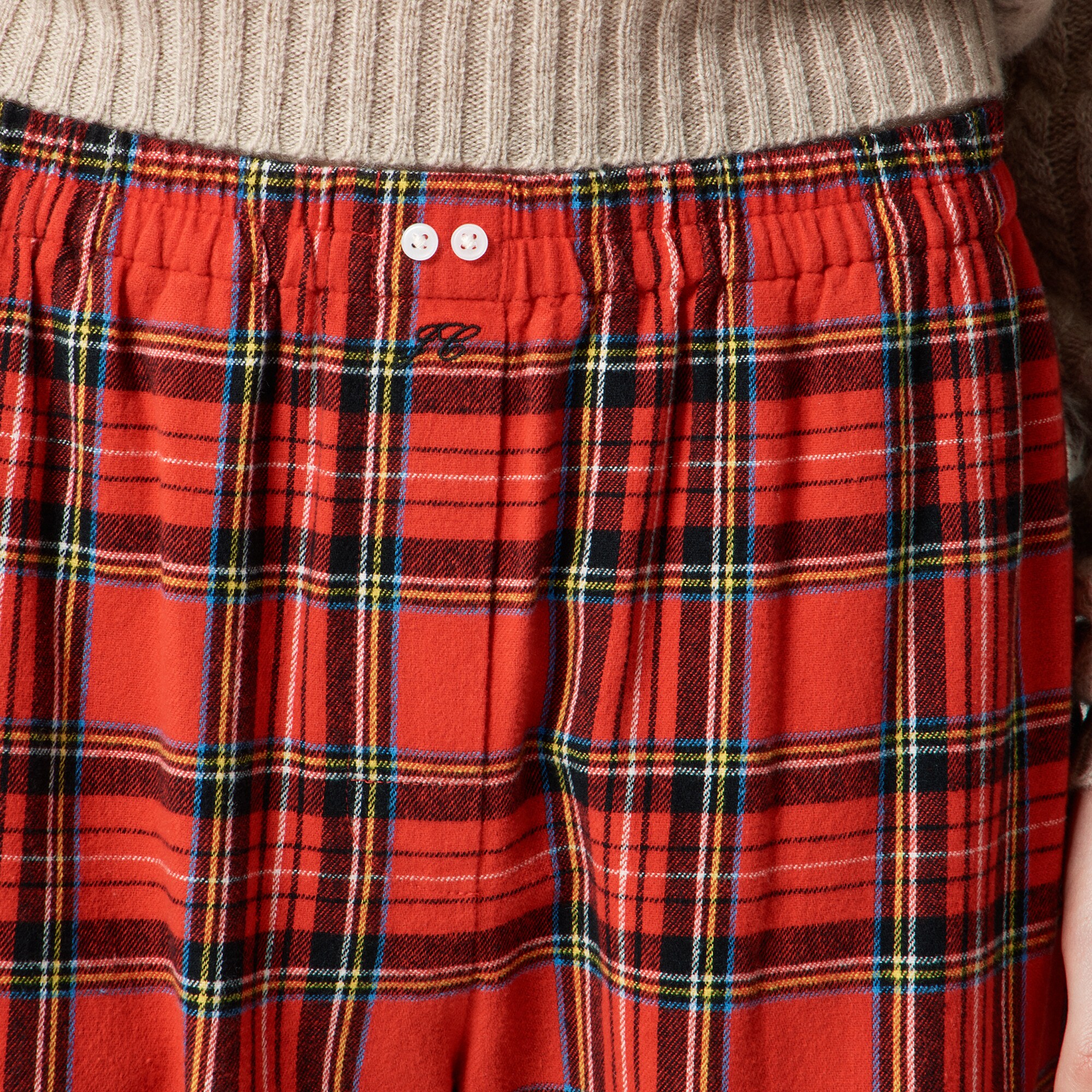 Flannel pajama pant in Good Tidings plaid - thumbnail 2