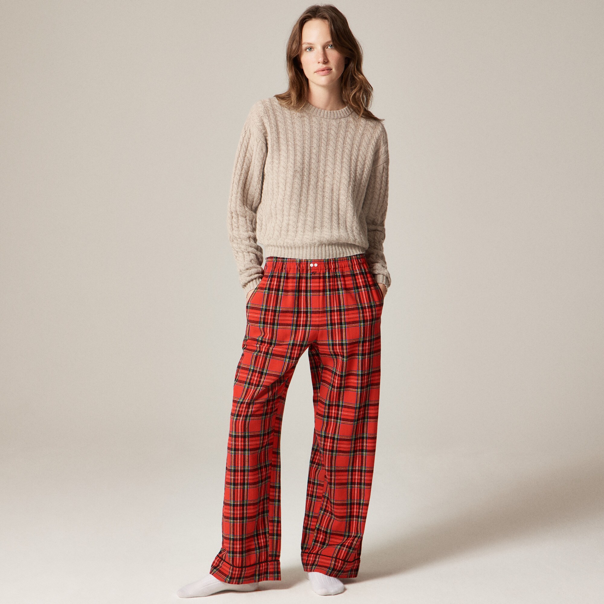  Flannel pajama pant in Good Tidings plaid