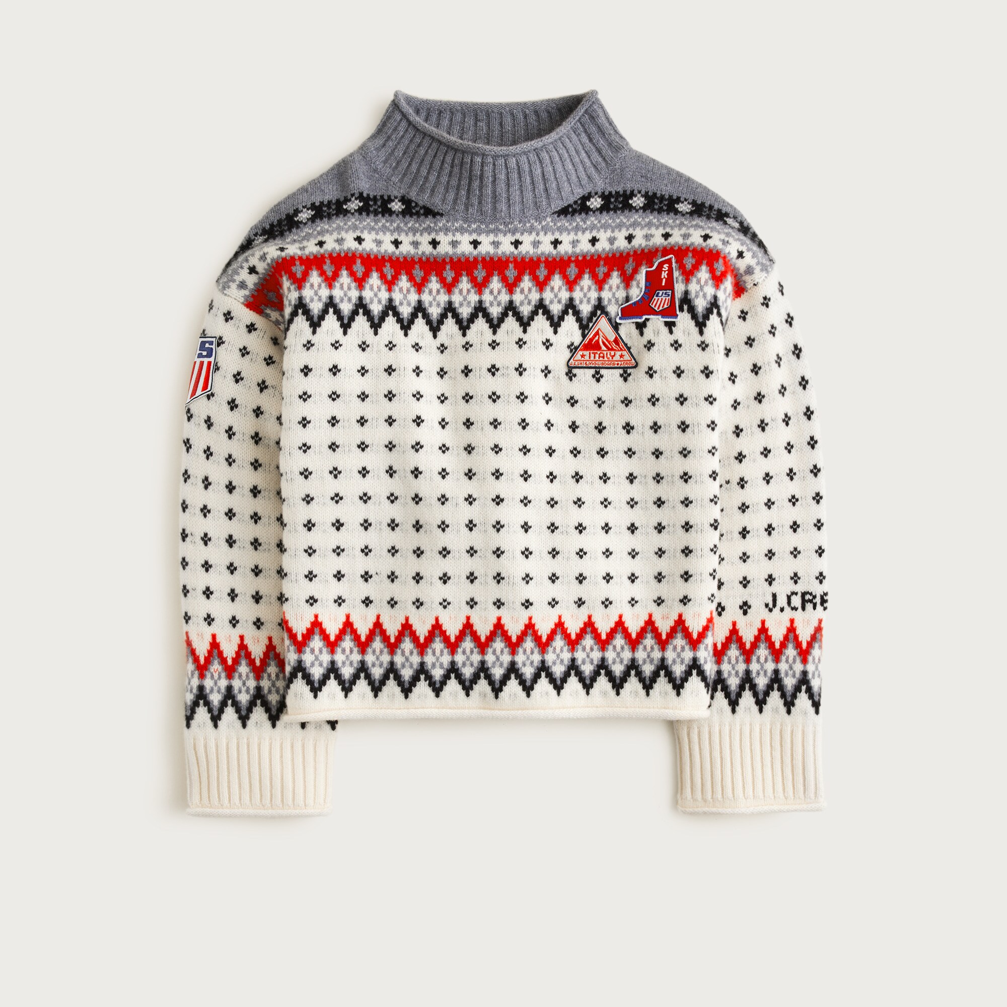 womens U.S. Ski &amp; Snowboard by J.Crew Fair Isle Rollneck&trade; sweater in vintage wool