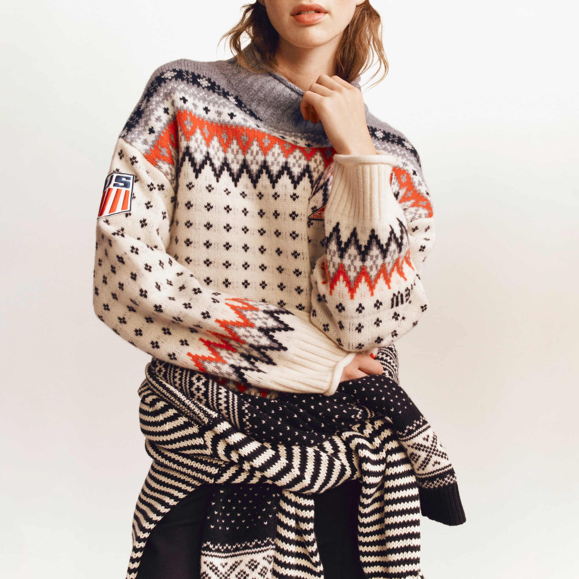  U.S. Ski &amp; Snowboard by J.Crew Fair Isle Rollneck&trade; sweater in vintage wool