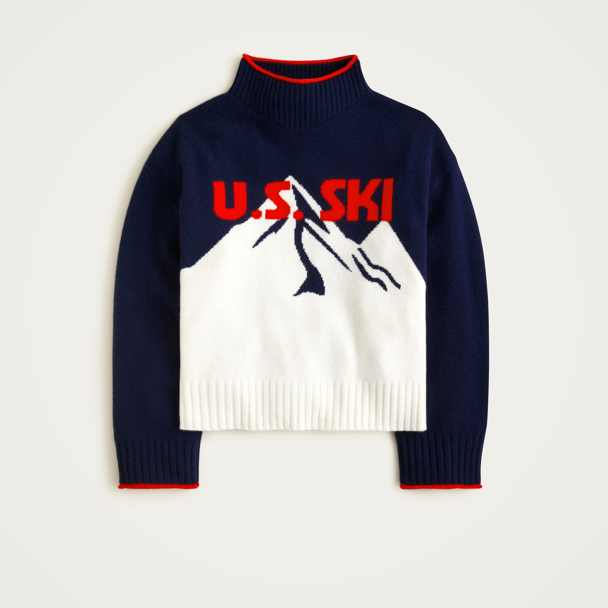 U.S. Ski & Snowboard by J.Crew graphic Rollneck™ sweater in vintage wool