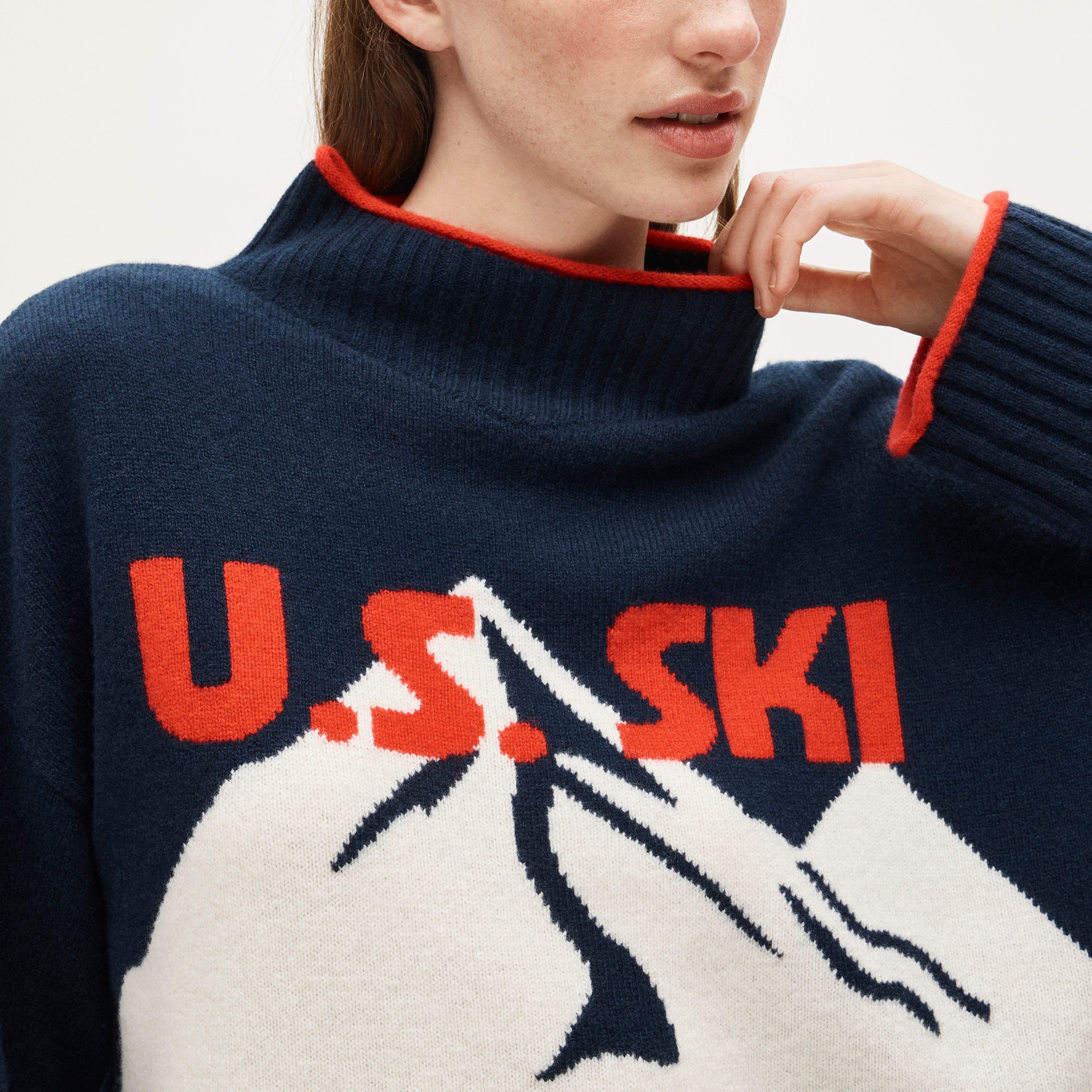 U.S. Ski & Snowboard by J.Crew graphic Rollneck™ sweater in vintage wool