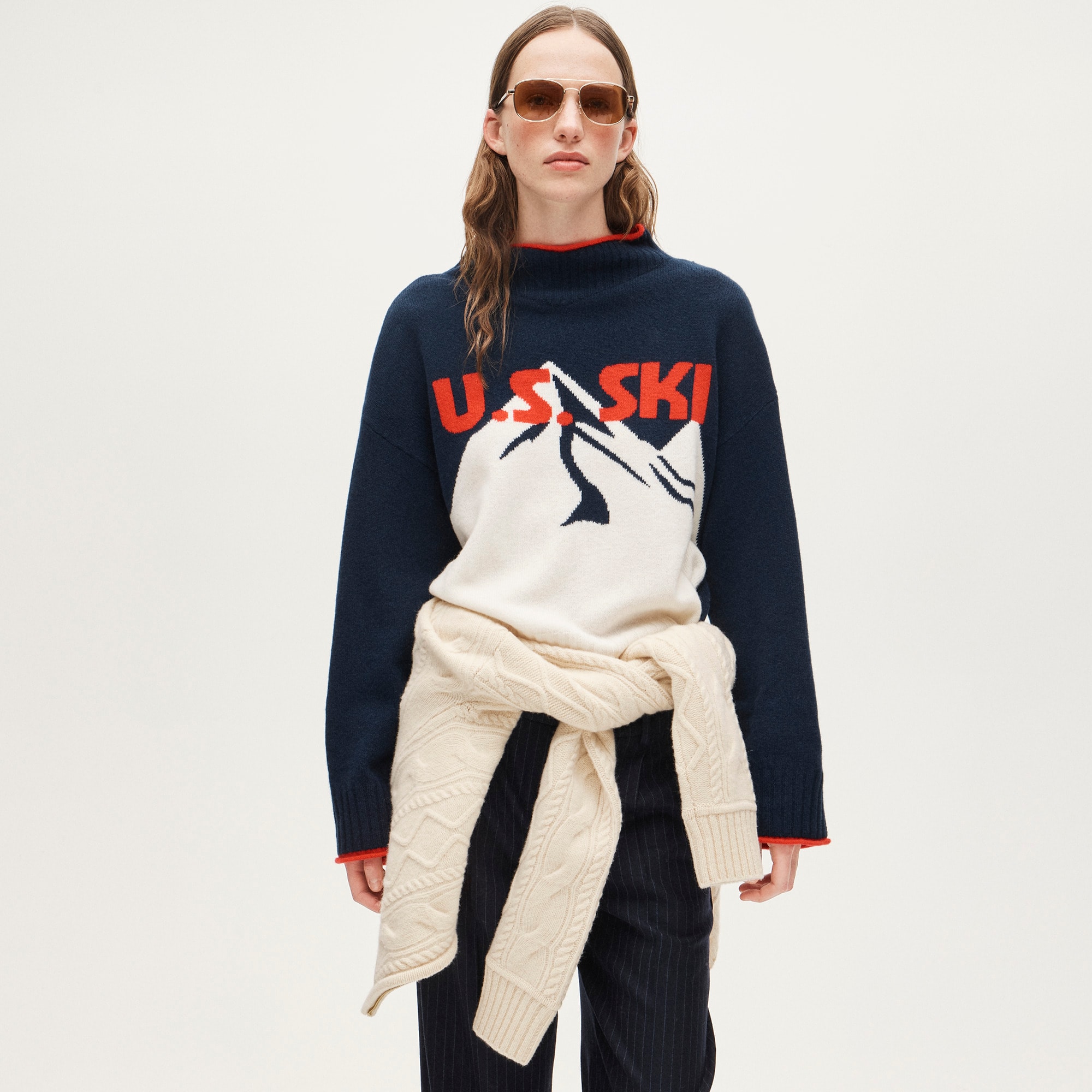 U.S. Ski & Snowboard by J.Crew graphic Rollneck™ sweater in vintage wool