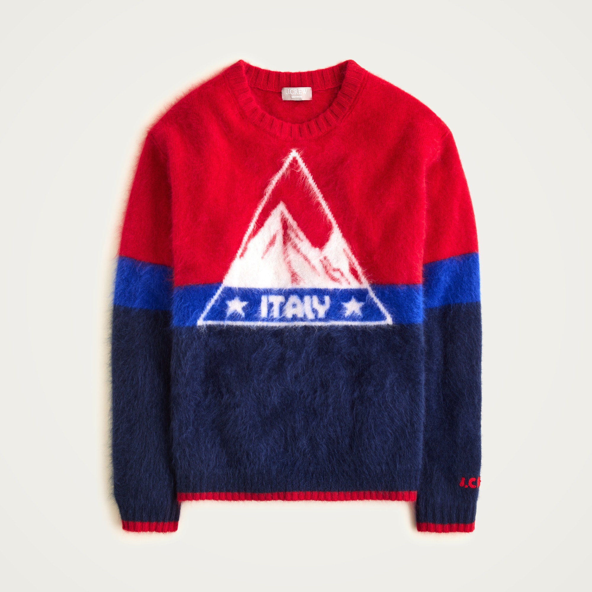 womens U.S. Ski &amp; Snowboard by J.Crew graphic crewneck sweater in brushed cashmere