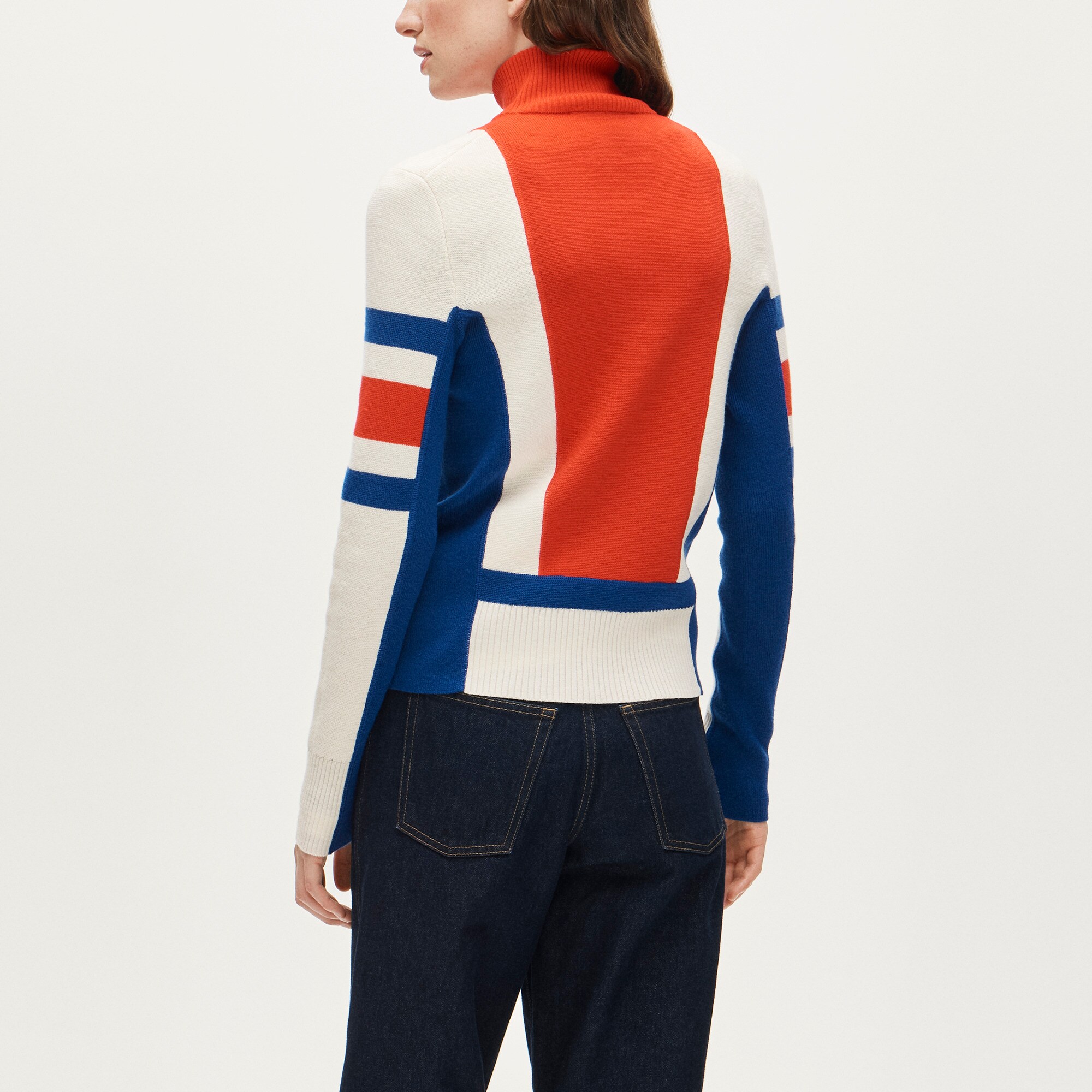 U.S. Ski & Snowboard by J.Crew graphic quarter-zip sweater in vintage wool