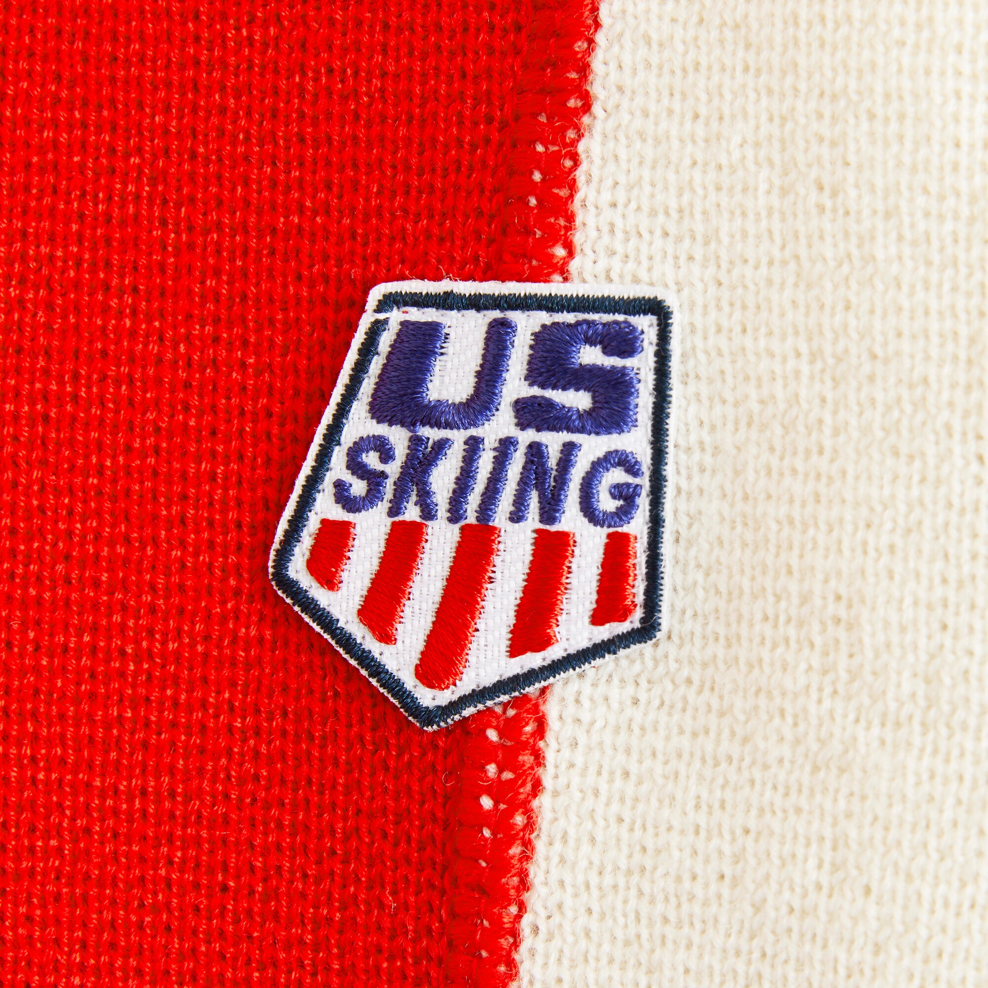 U.S. Ski & Snowboard by J.Crew graphic quarter-zip sweater in vintage wool