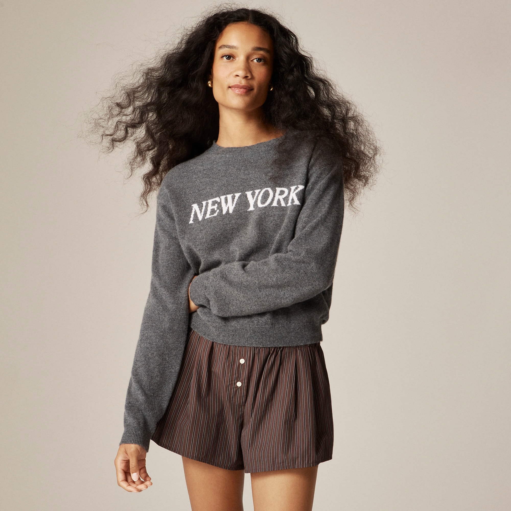 Perfect cashmere "New York" crewneck
