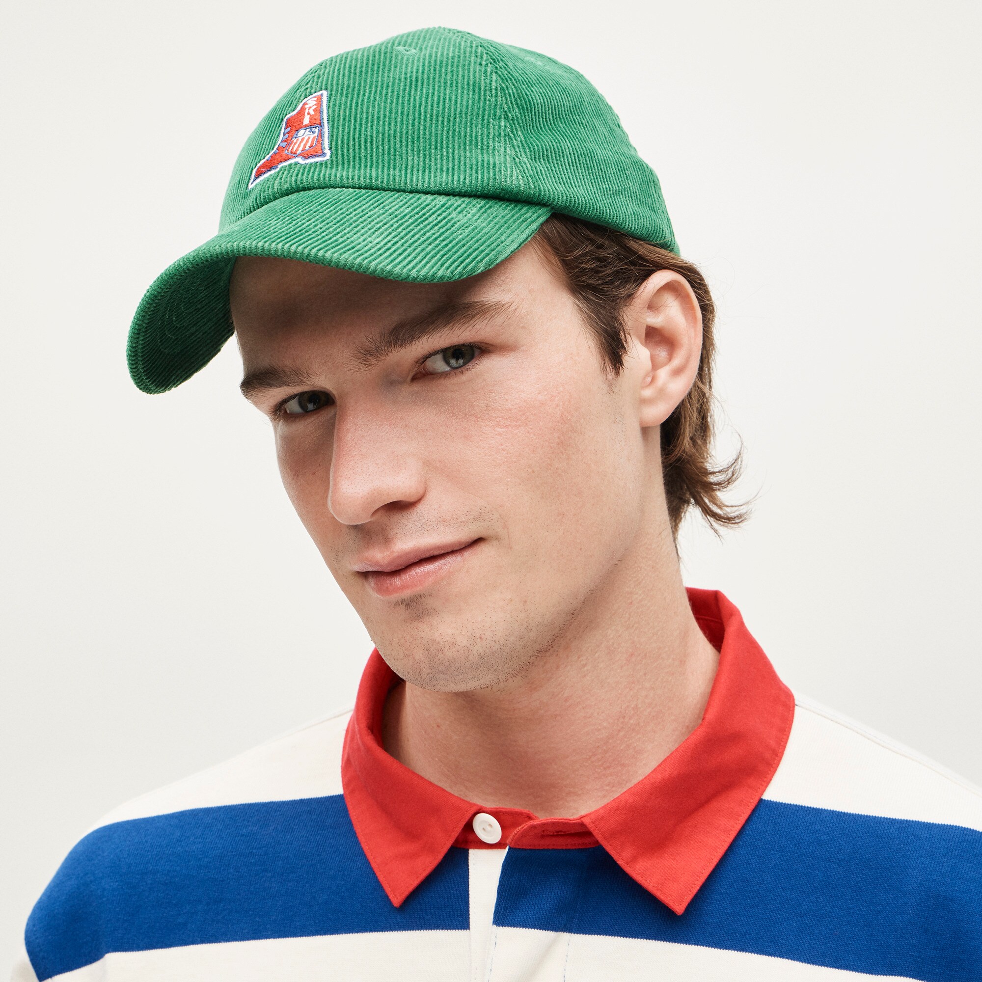 mens U.S. Ski &amp; Snowboard by J.Crew embroidered corduroy baseball cap