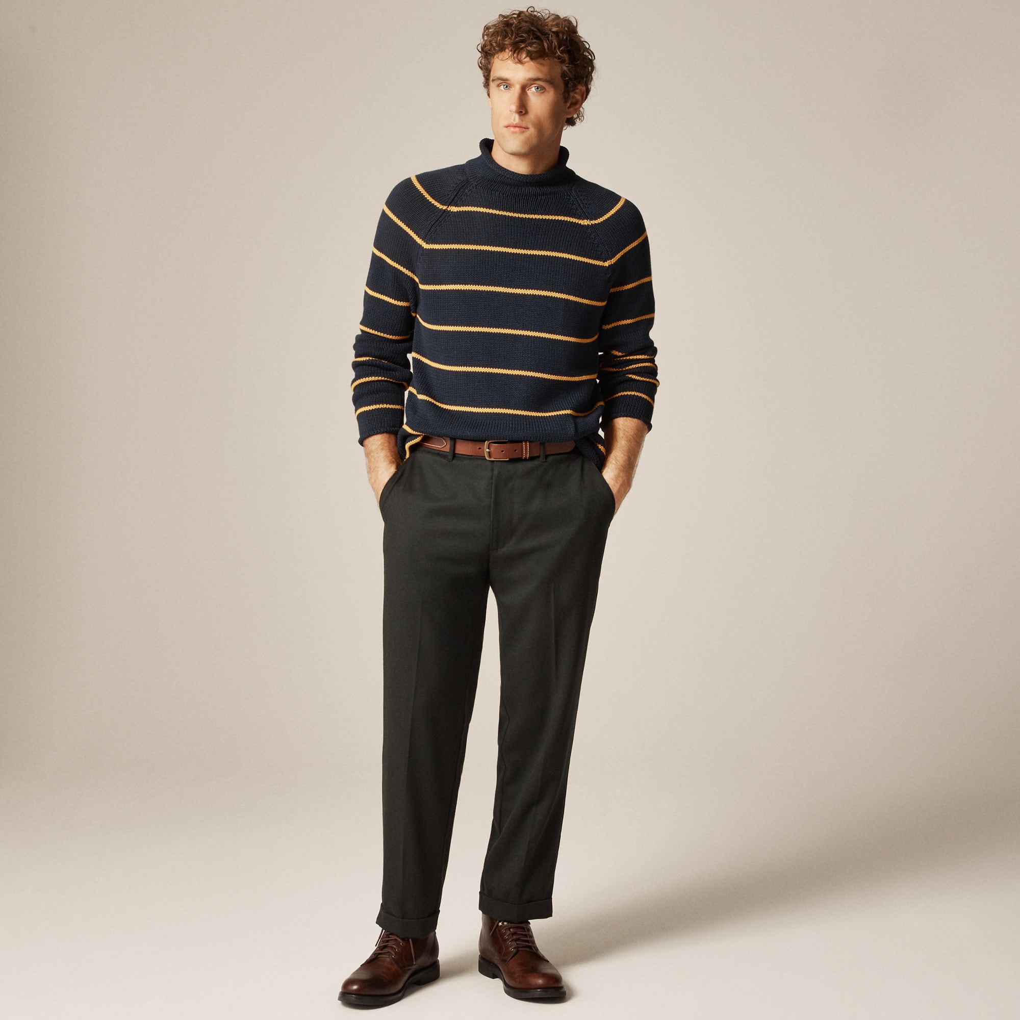 1988 Rollneck&trade; sweater in stripe - thumbnail 2