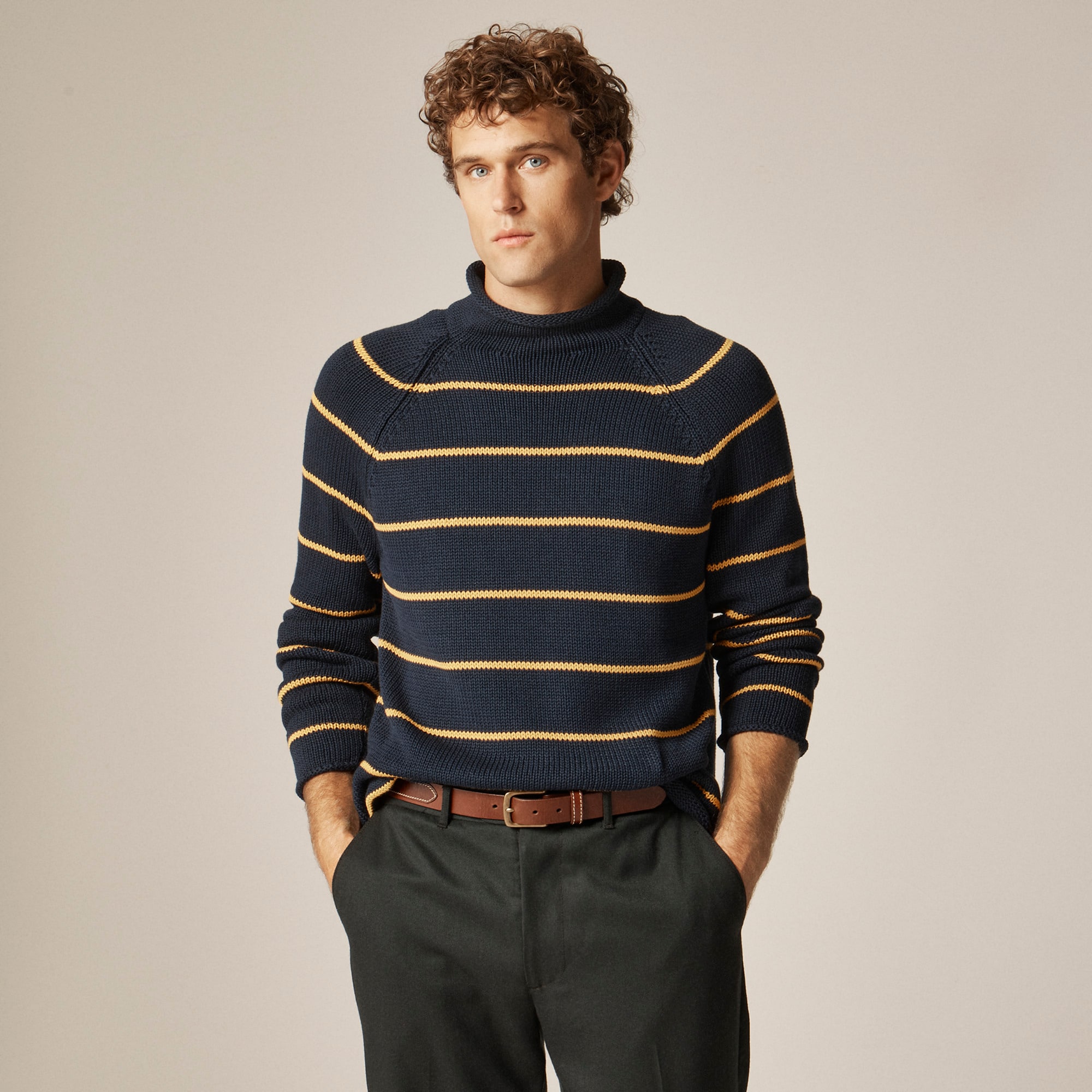 1988 Rollneck™ Sweater In Stripe For Men | J.Crew