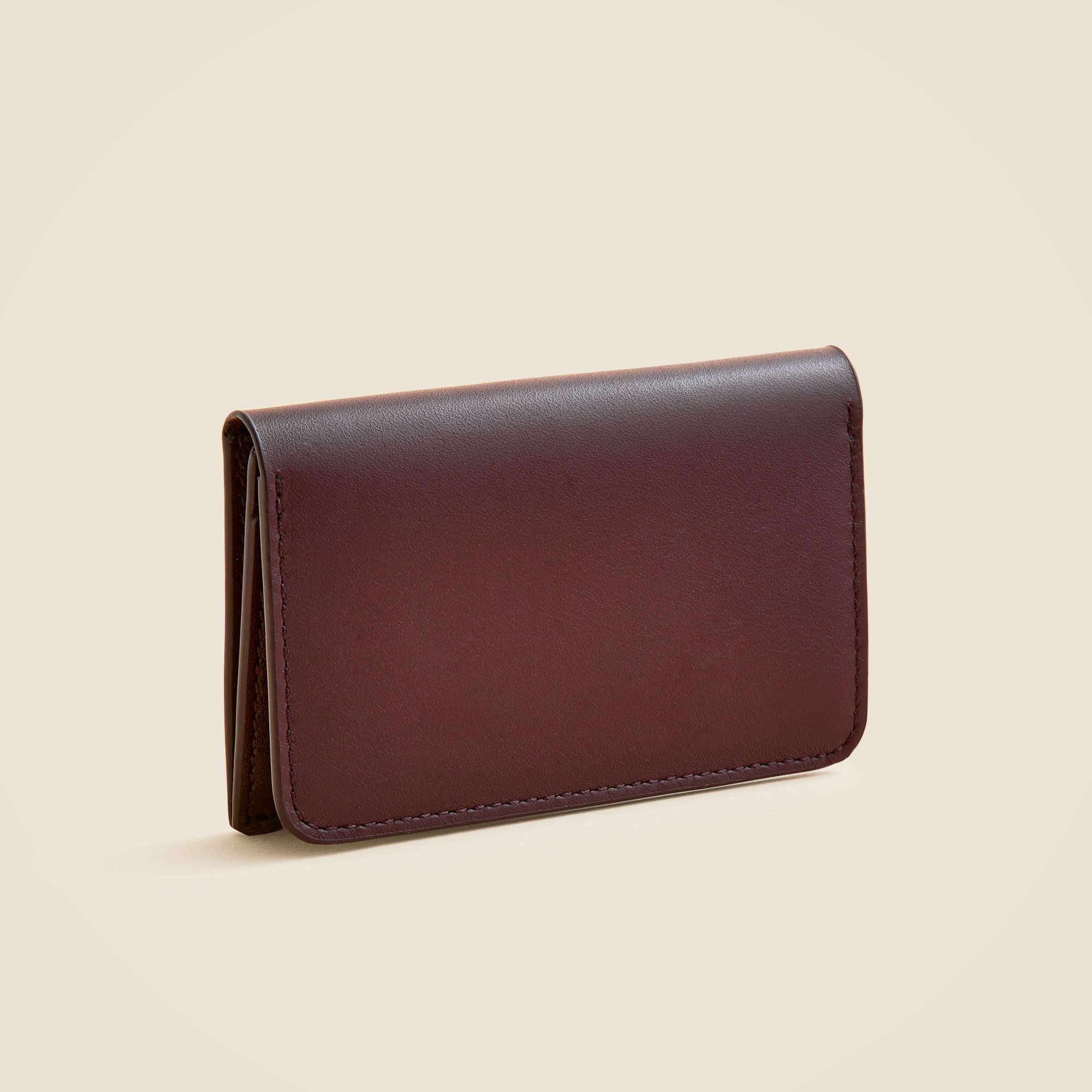 Leather billfold cardholder