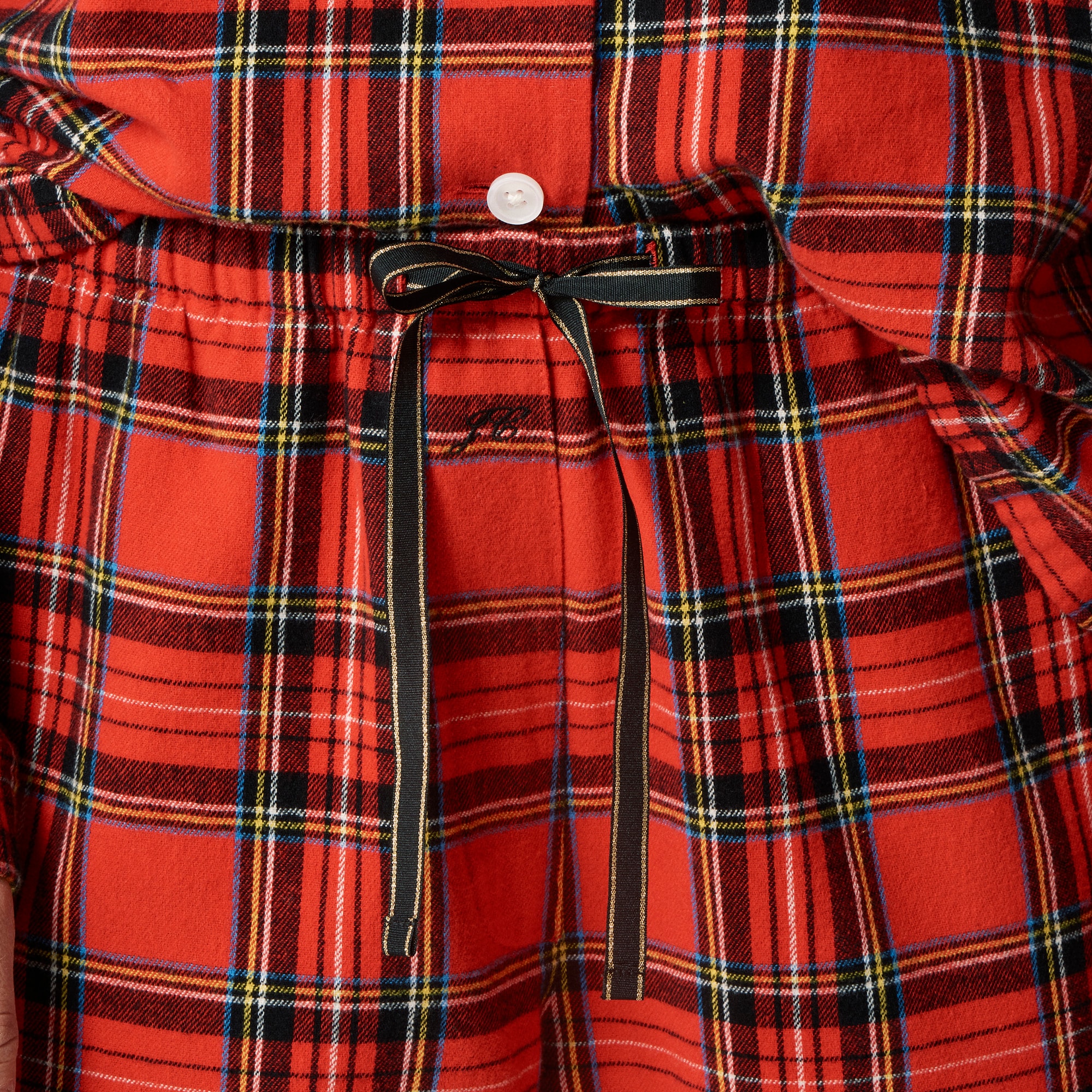 Flannel long-sleeve pajama pant set in Good Tidings plaid