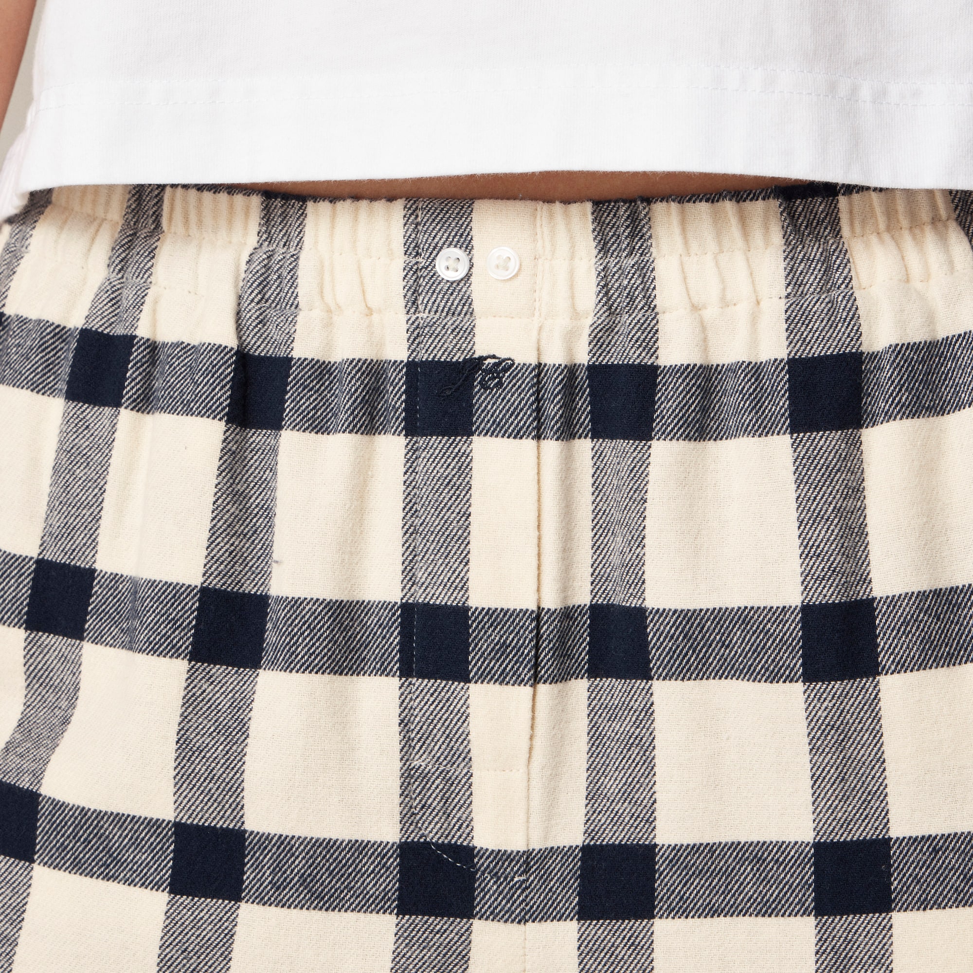 Flannel pajama pant in plaid