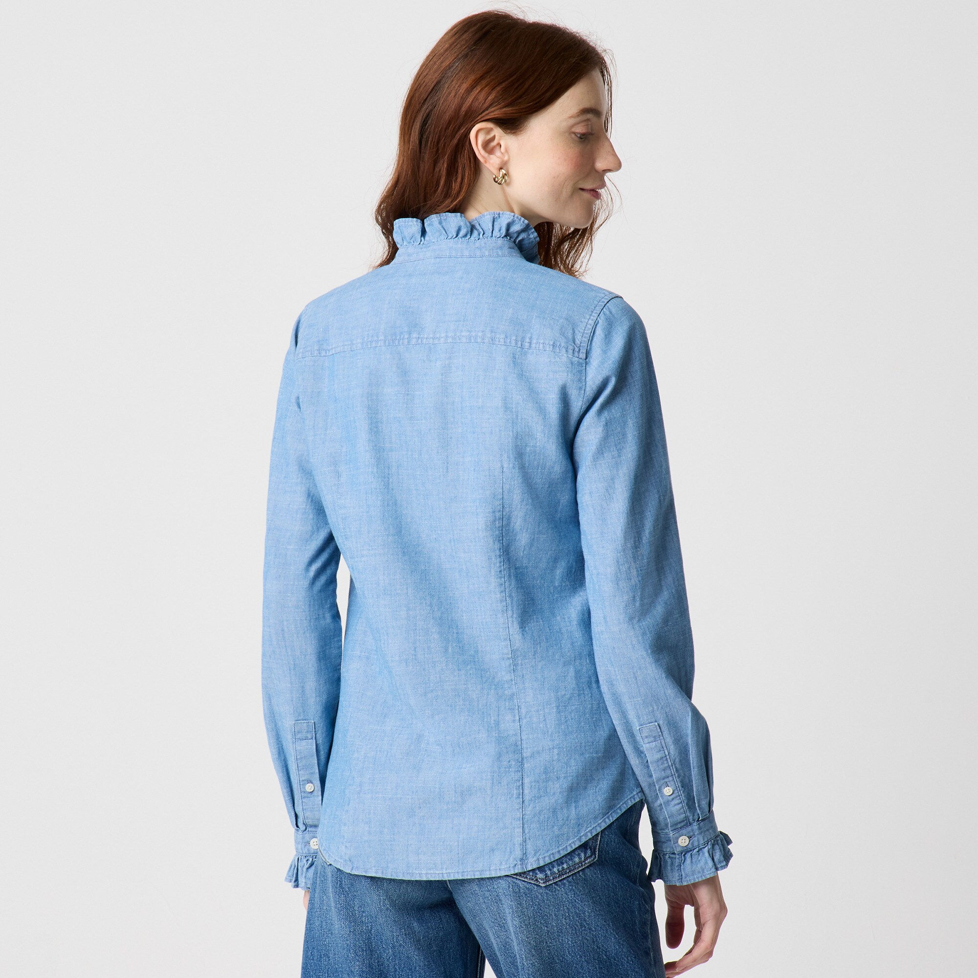 シャツ TENDERLOIN HIGH NECK CHAMBRAY SHT 19 19AW S size TENDERLOIN High Neck Chambray Shirt Gray