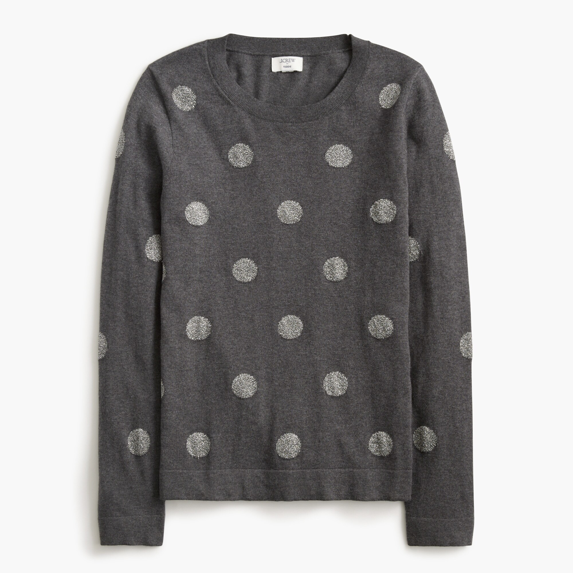  Shimmery polka-dot Teddie sweater