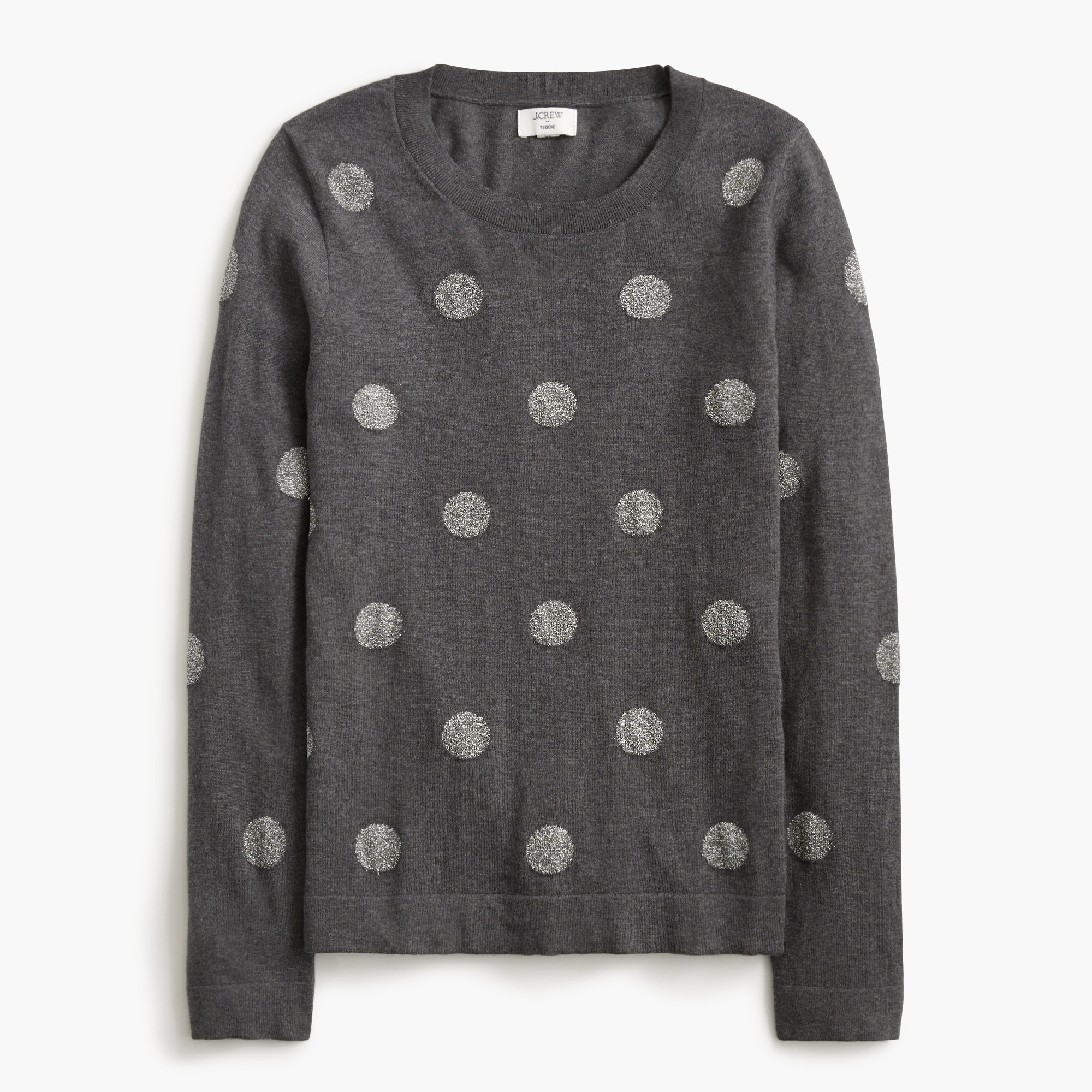  Shimmery polka-dot Teddie sweater