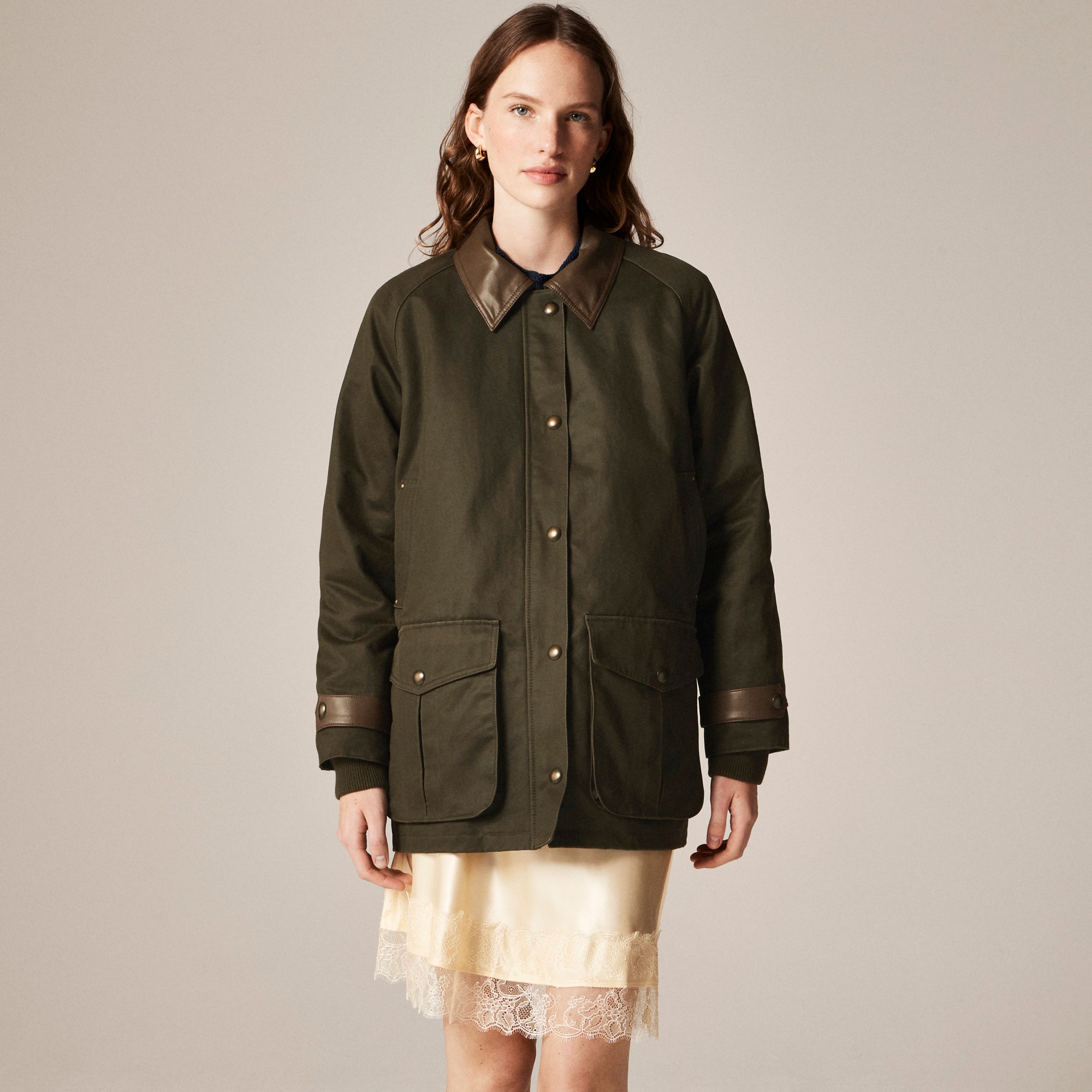 Broken-in Barn Jacket™ with faux-leather collar
