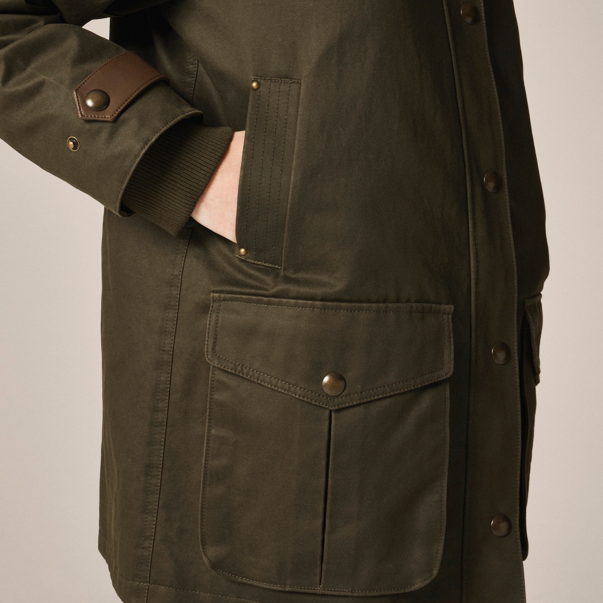 Broken-in Barn Jacket™ with faux-leather collar