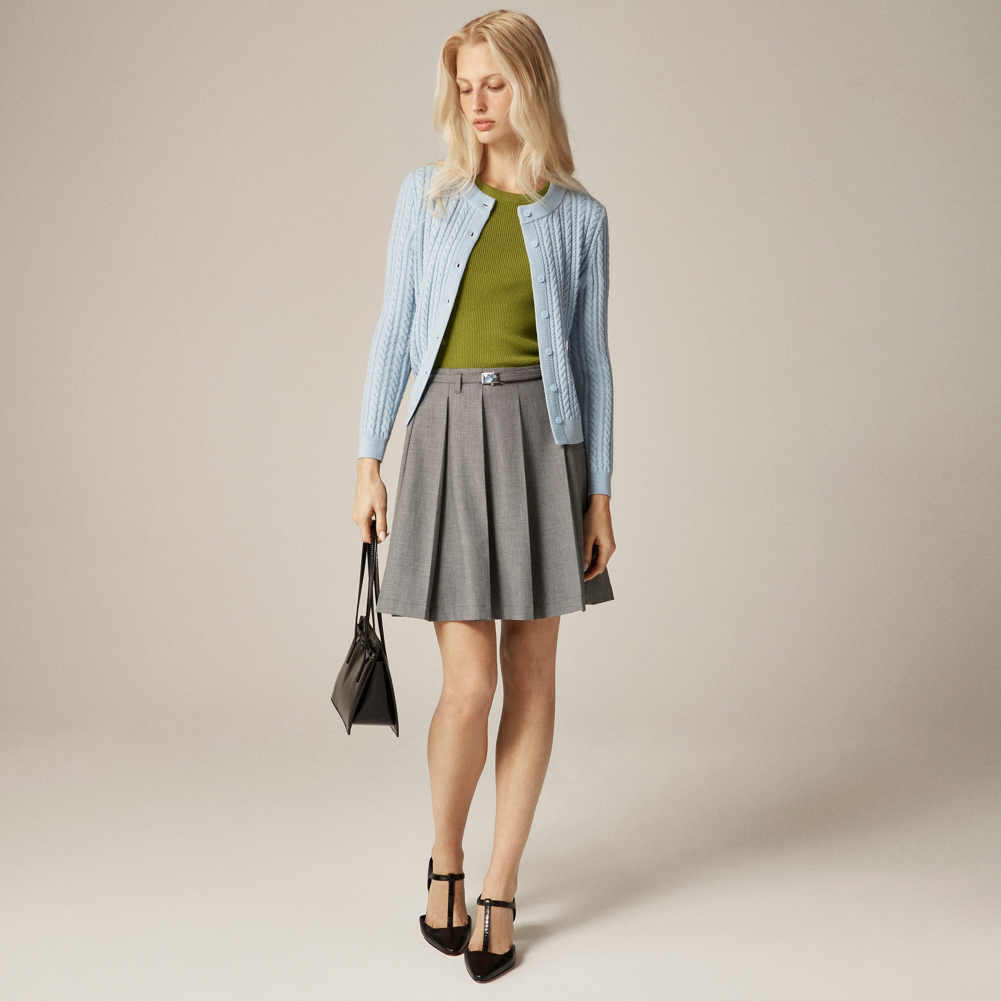 Ruffle-trim T-shirt In TENCEL™ Lyocell Blend For Women | J.Crew