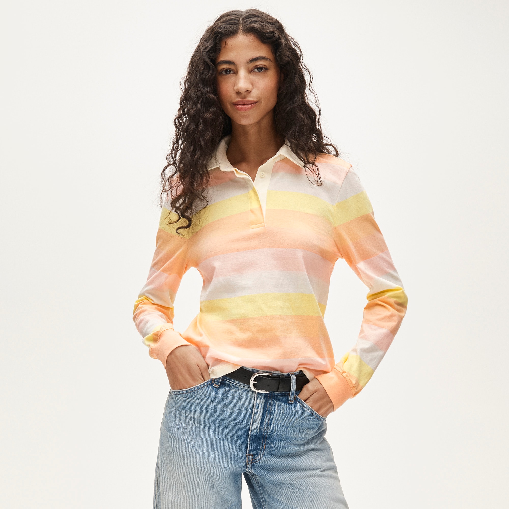  Vintage jersey rugby T-shirt in stripe
