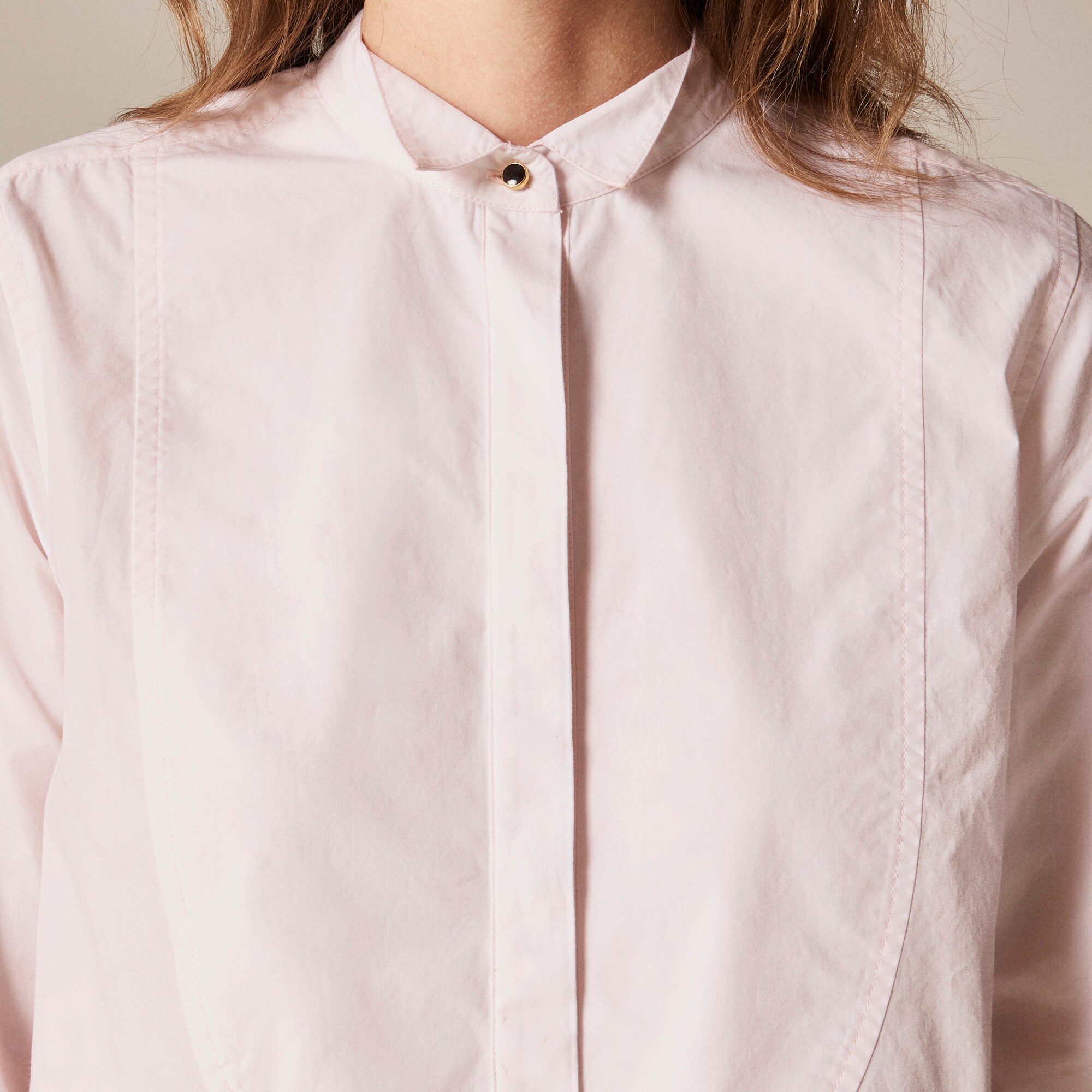 Jules tuxedo shirt in cotton poplin