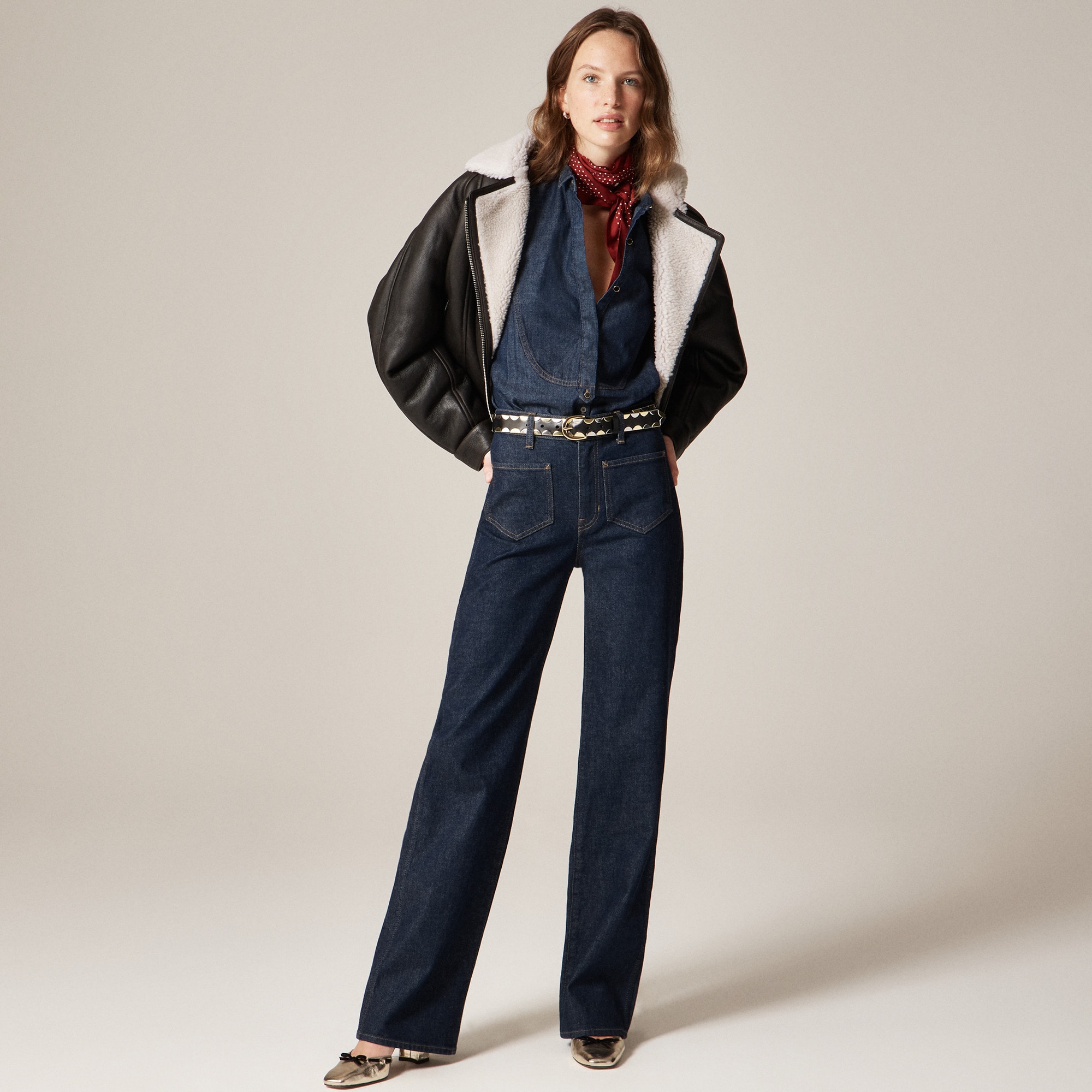 Jules tuxedo shirt in denim - image 3