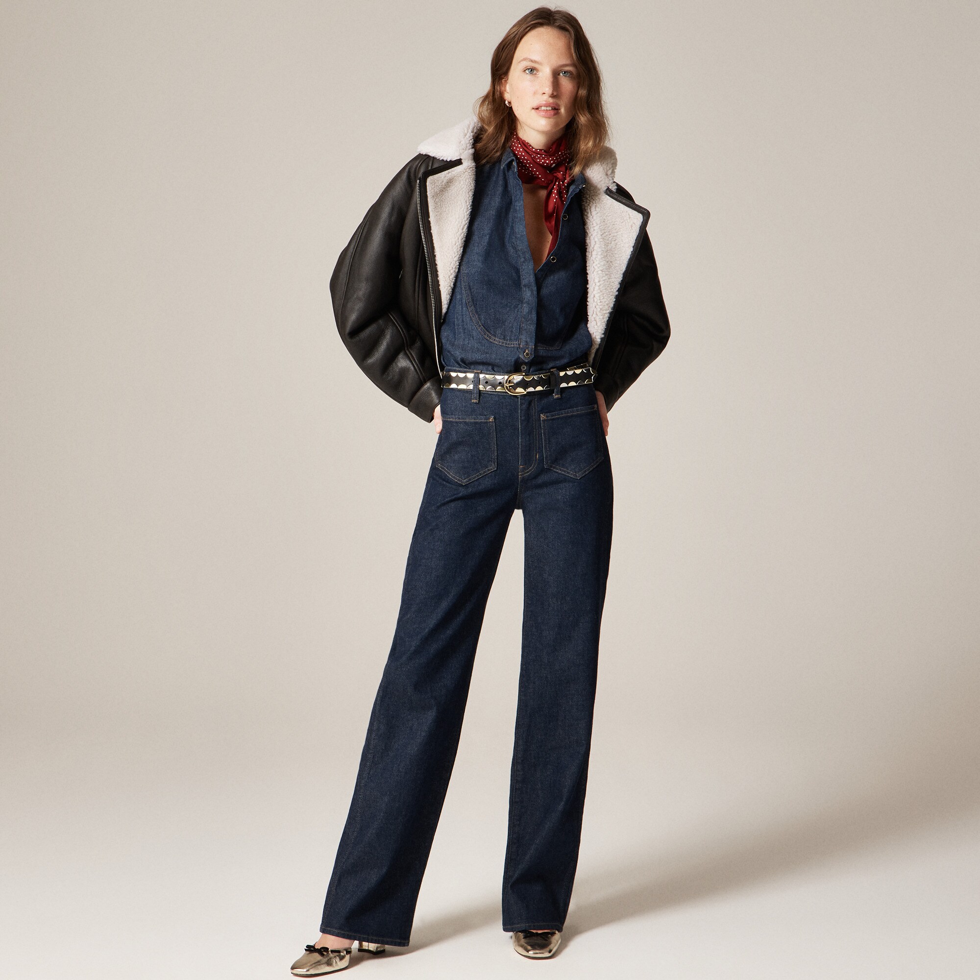 Jules tuxedo shirt in denim