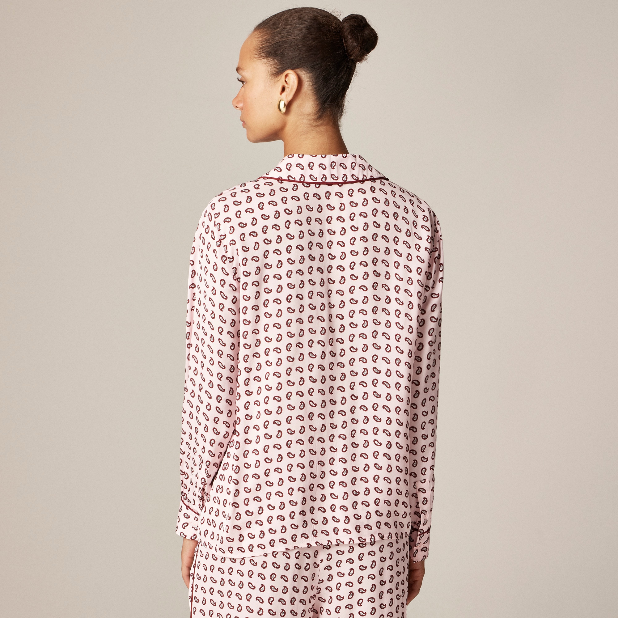 Drapey camp-collar shirt in paisley print - image 5