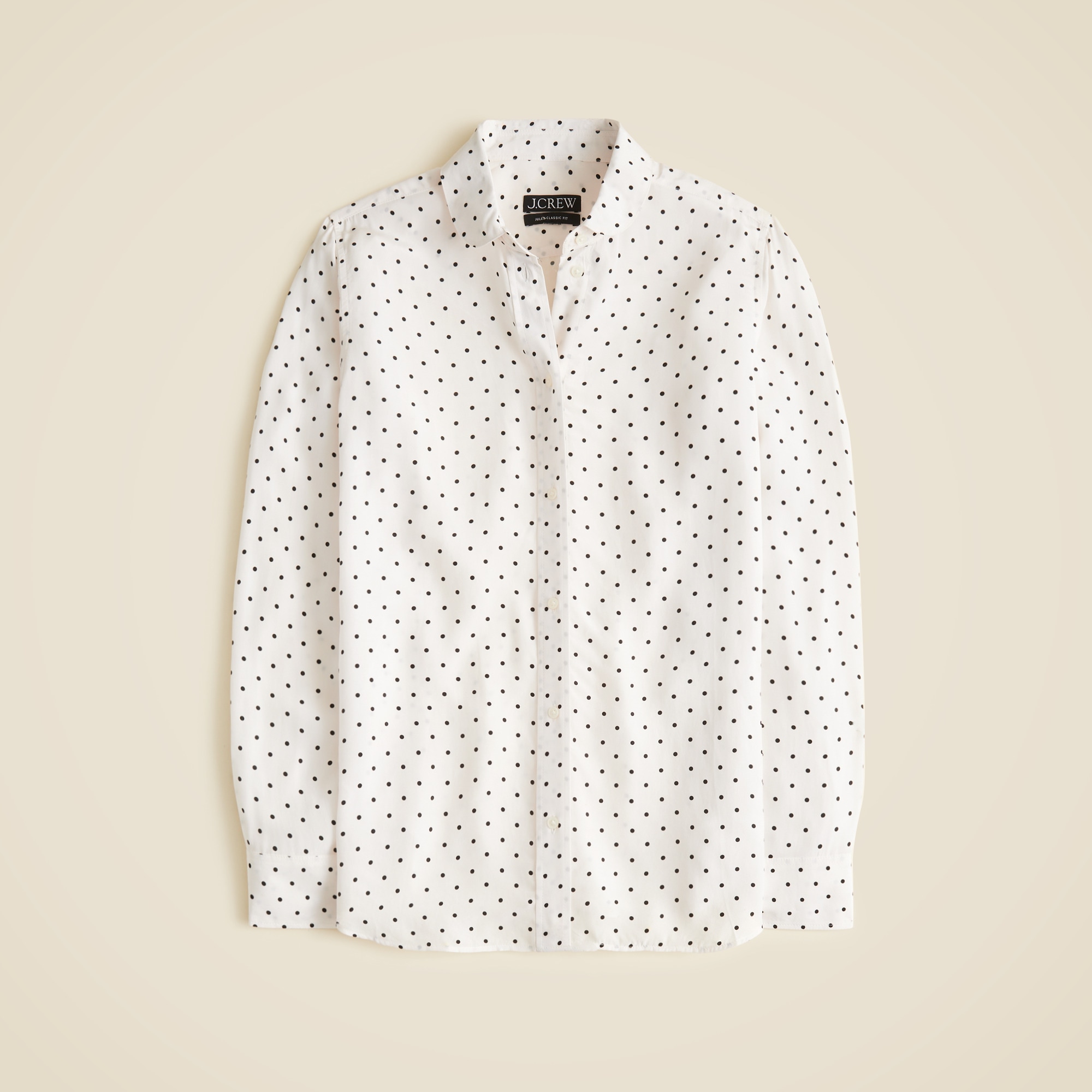 Jules club-collar shirt in dot print