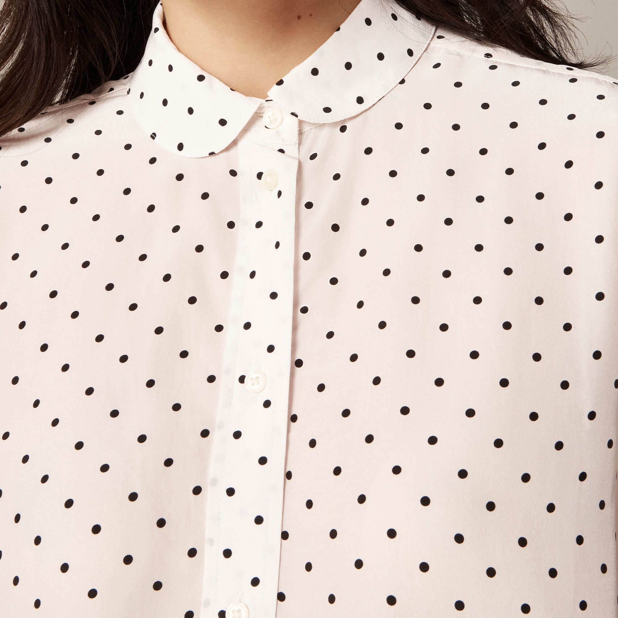 Jules club-collar shirt in dot print