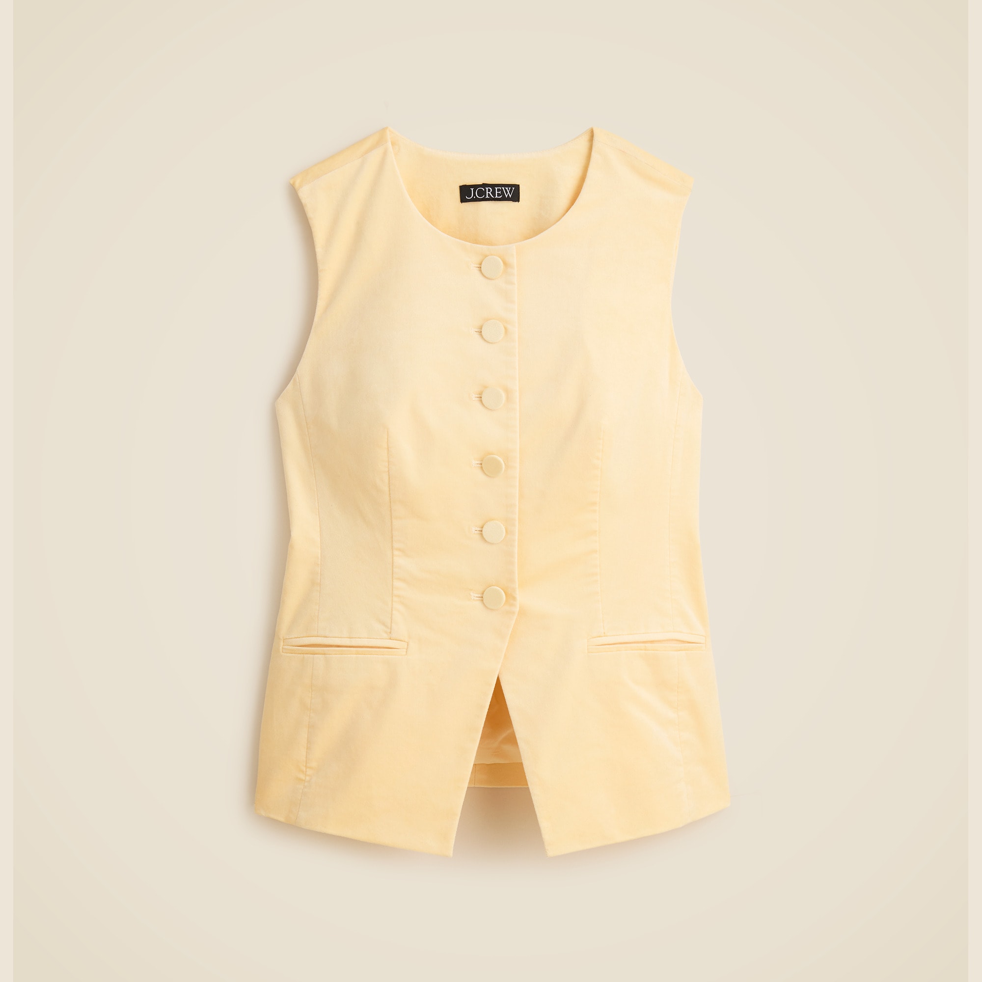 womens Essential cutaway vest top in velvet