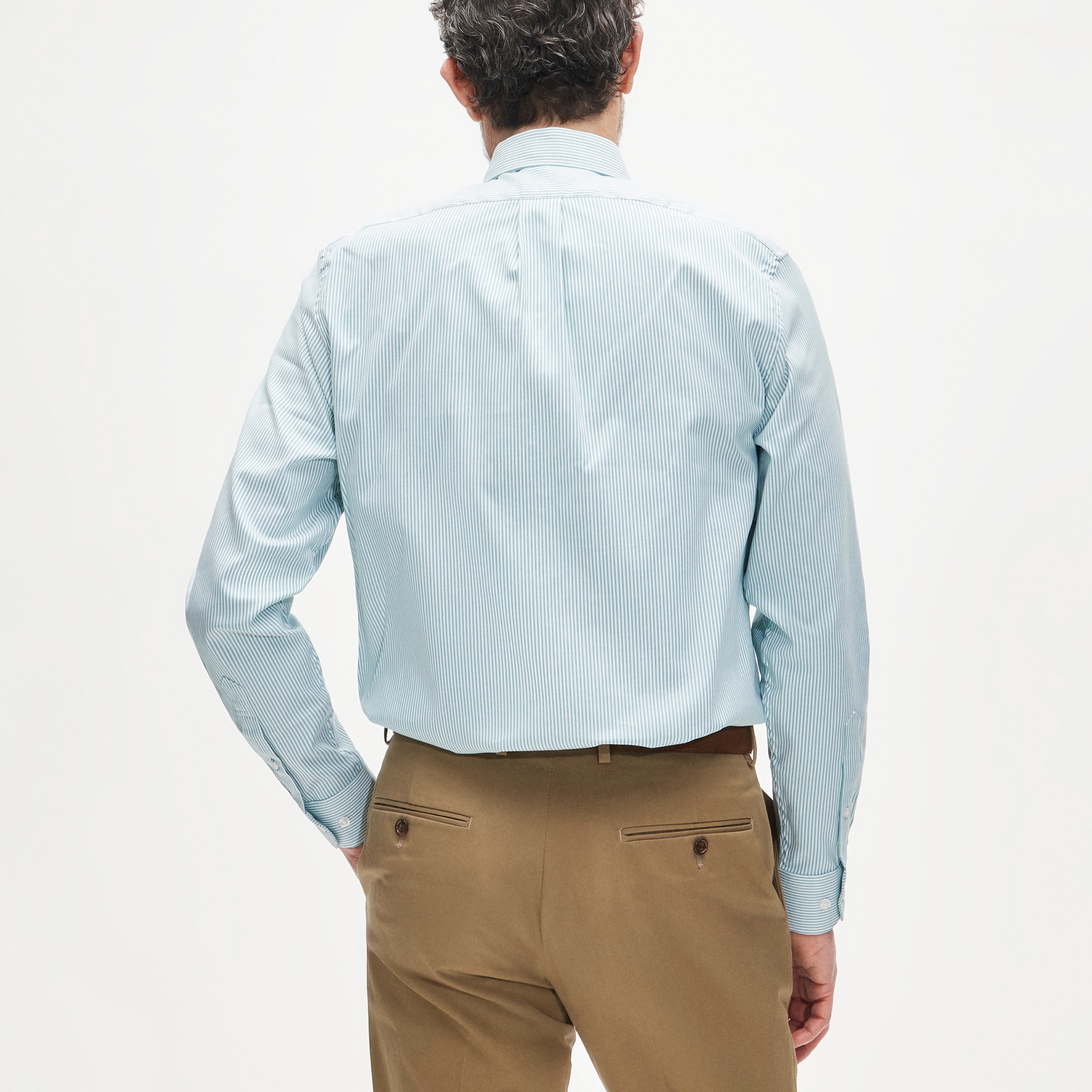 Bowery performance stretch oxford shirt with button-down collar