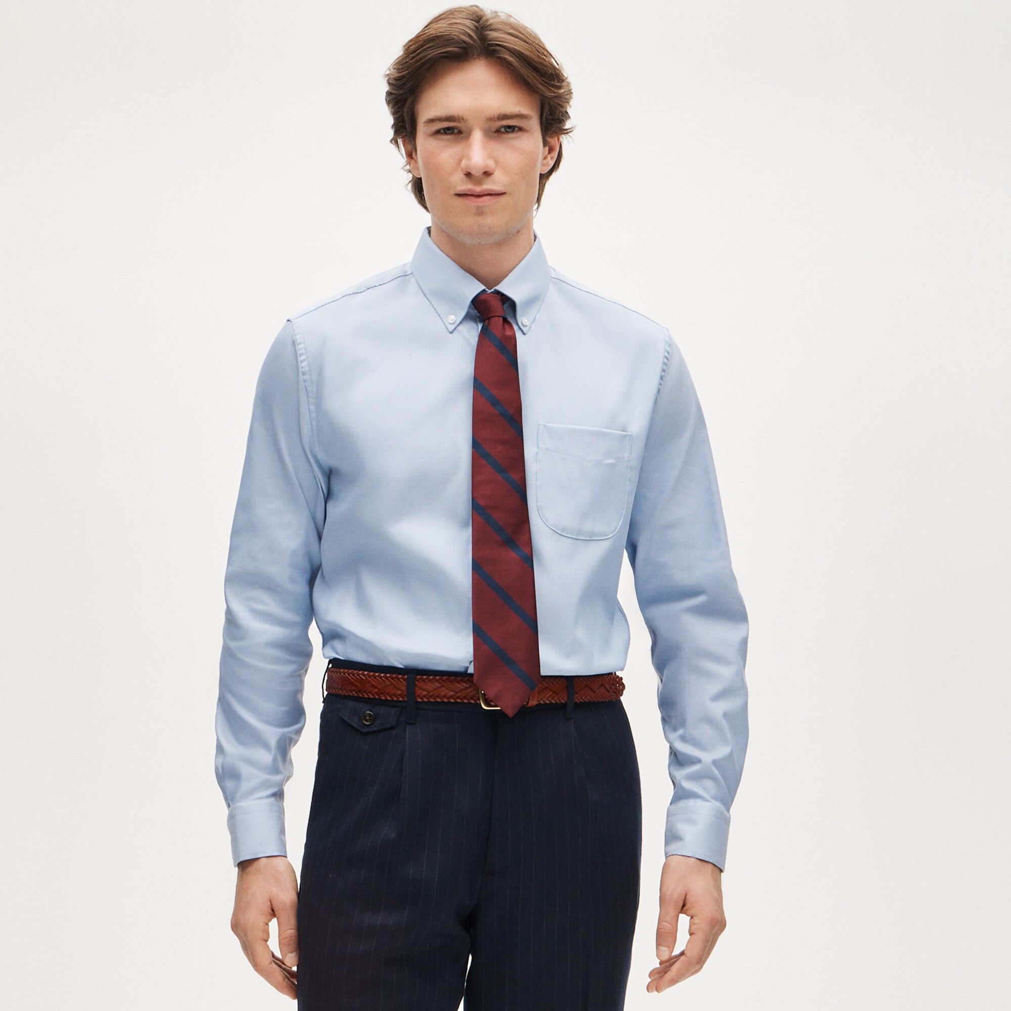 Bowery performance stretch oxford shirt with button-down collar