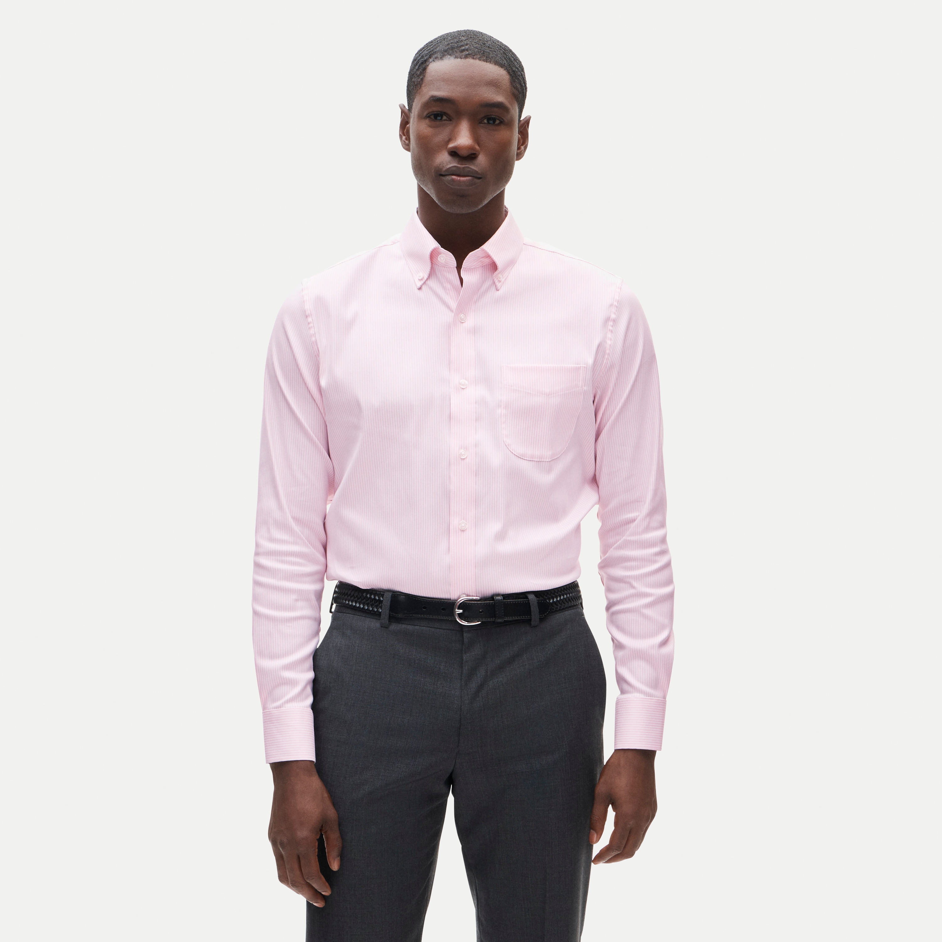 Bowery performance stretch oxford shirt with button-down collar