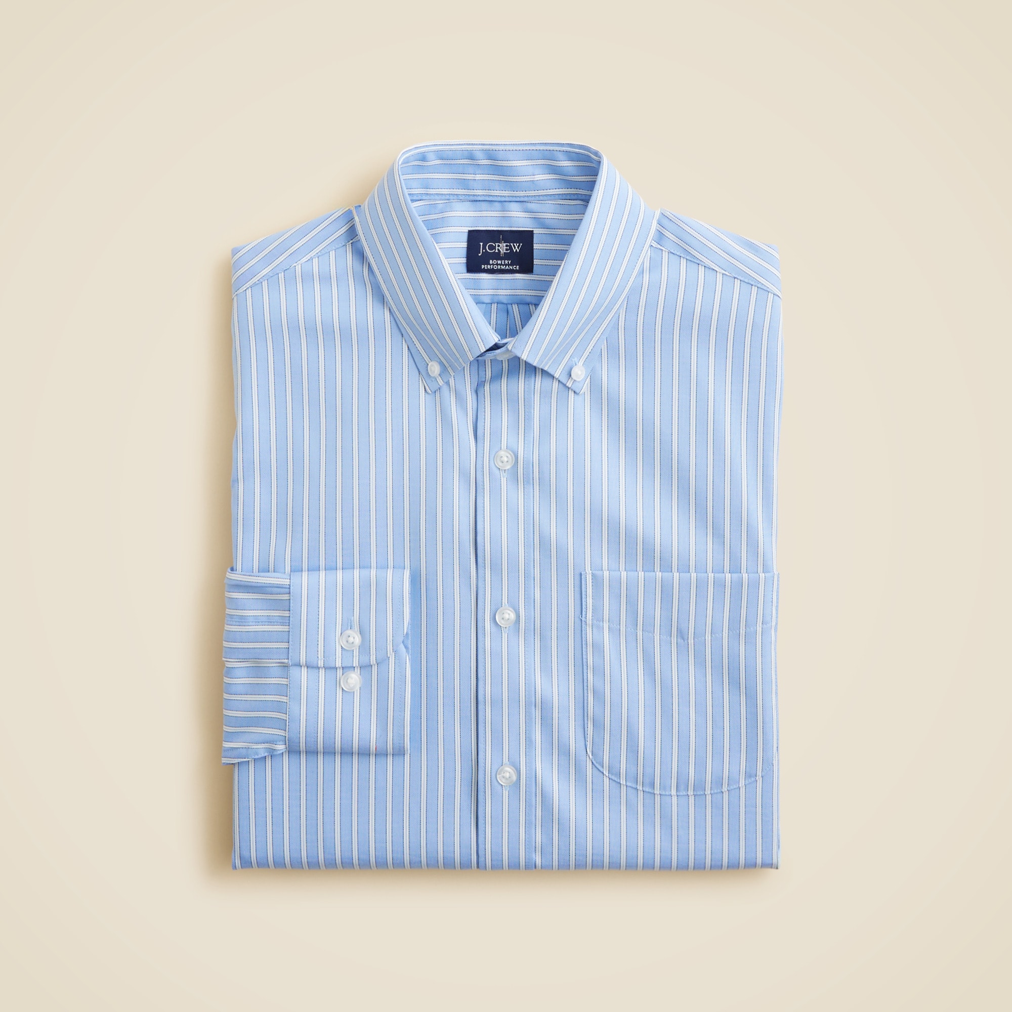  Bowery performance stretch oxford shirt with button-down collar