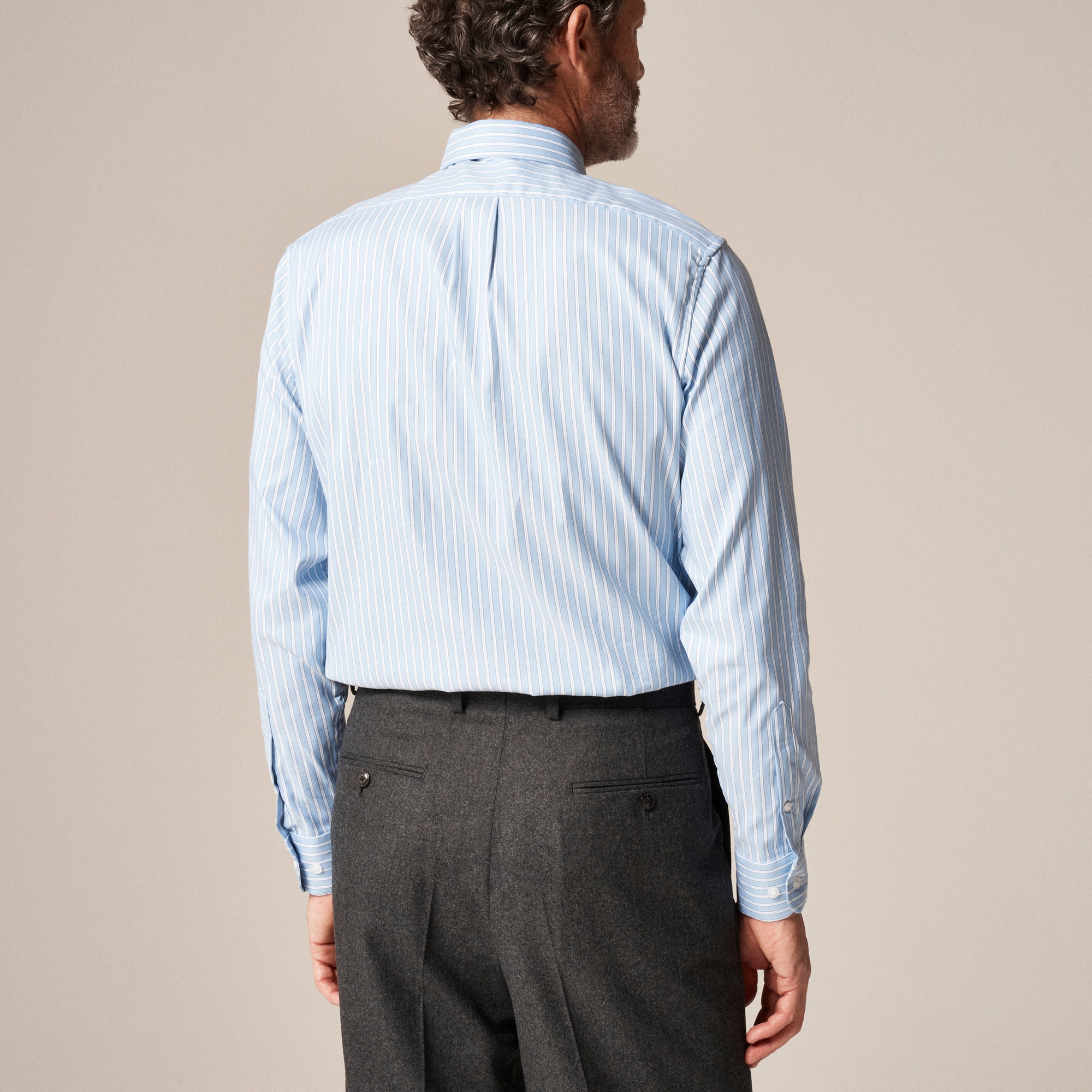 Bowery performance stretch oxford shirt with button-down collar