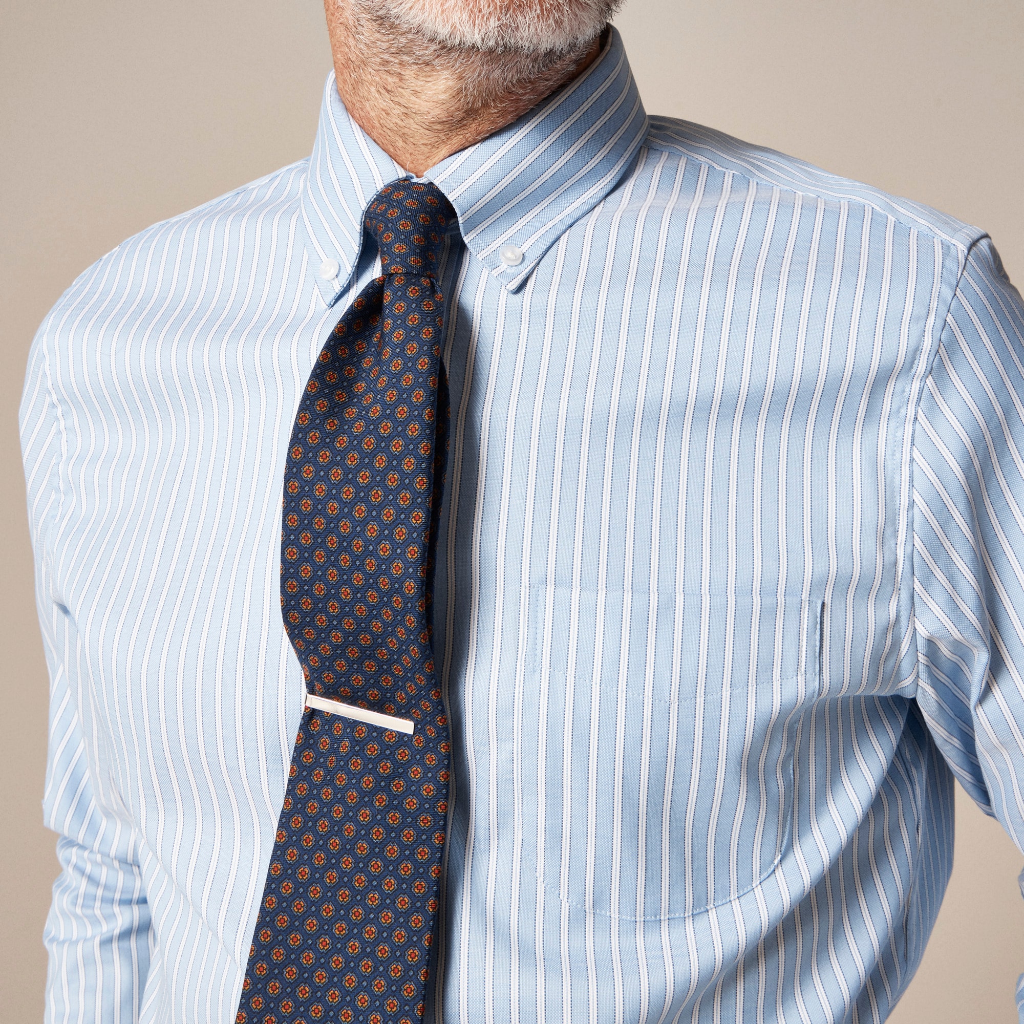 Bowery performance stretch oxford shirt with button-down collar