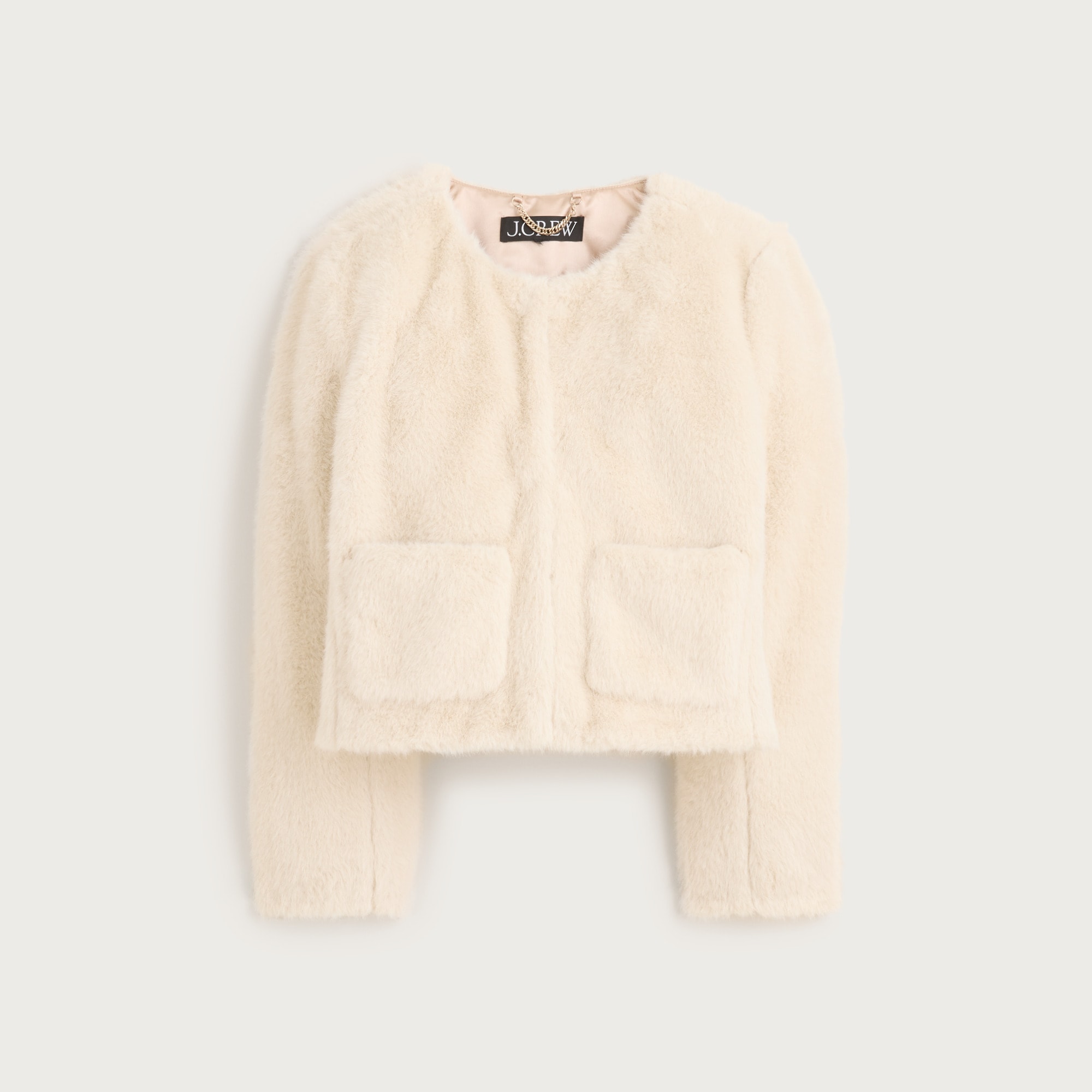 Faux-fur lady jacket