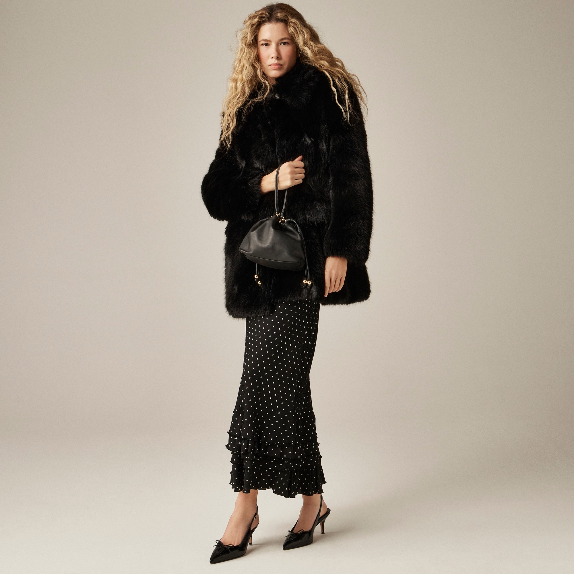 womens Faux-fur coat