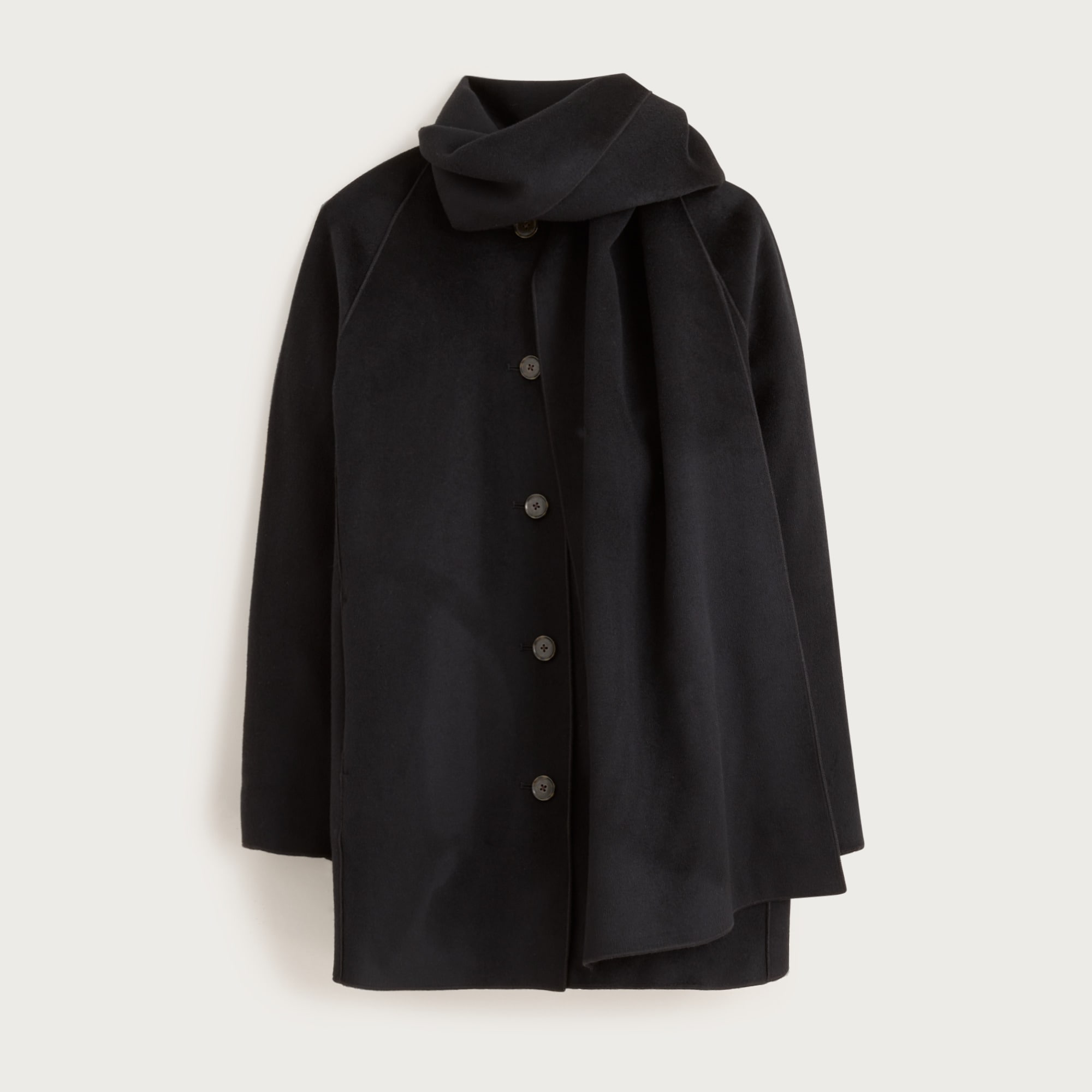 Scarf Coat In Drapey Wool Blend For Women | J.Crew