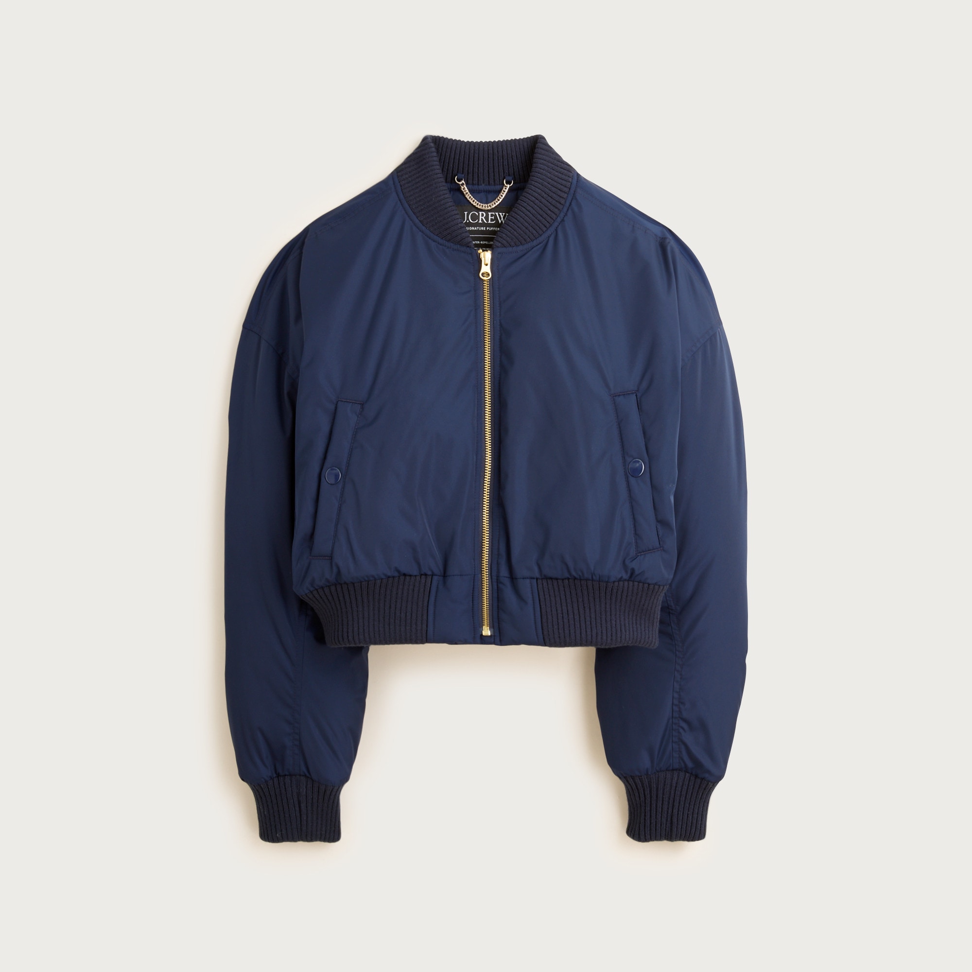 Flight Jacket In Gauzy Gingham For Women | J.Crew