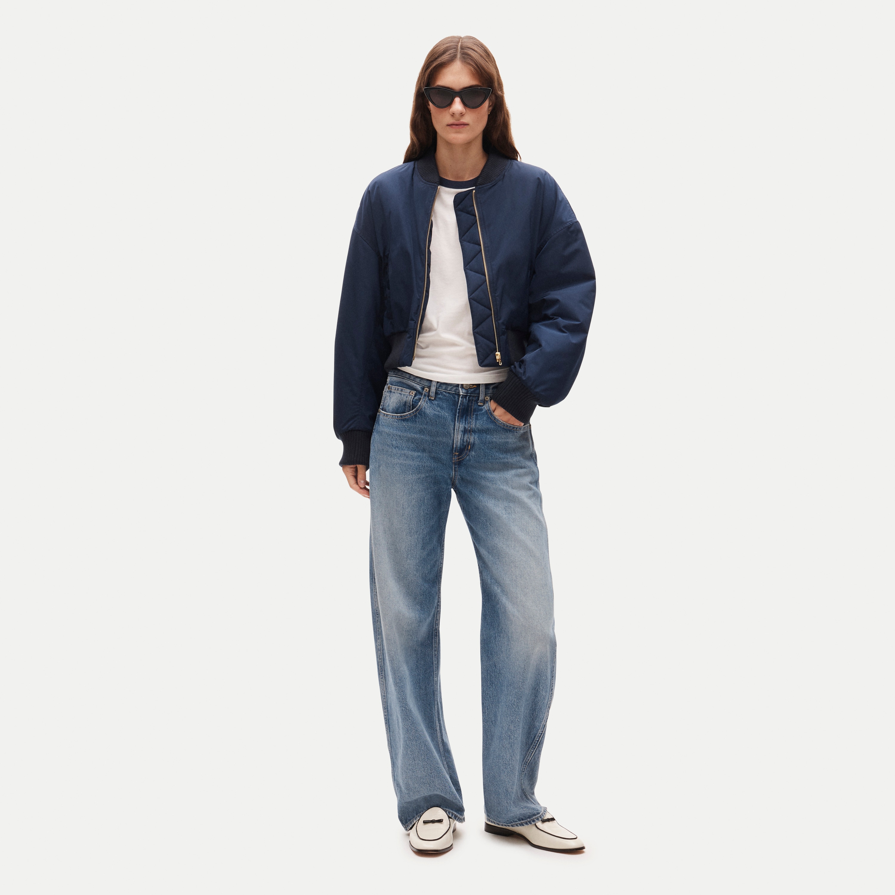 Puffer bomber jacket with PrimaLoft®