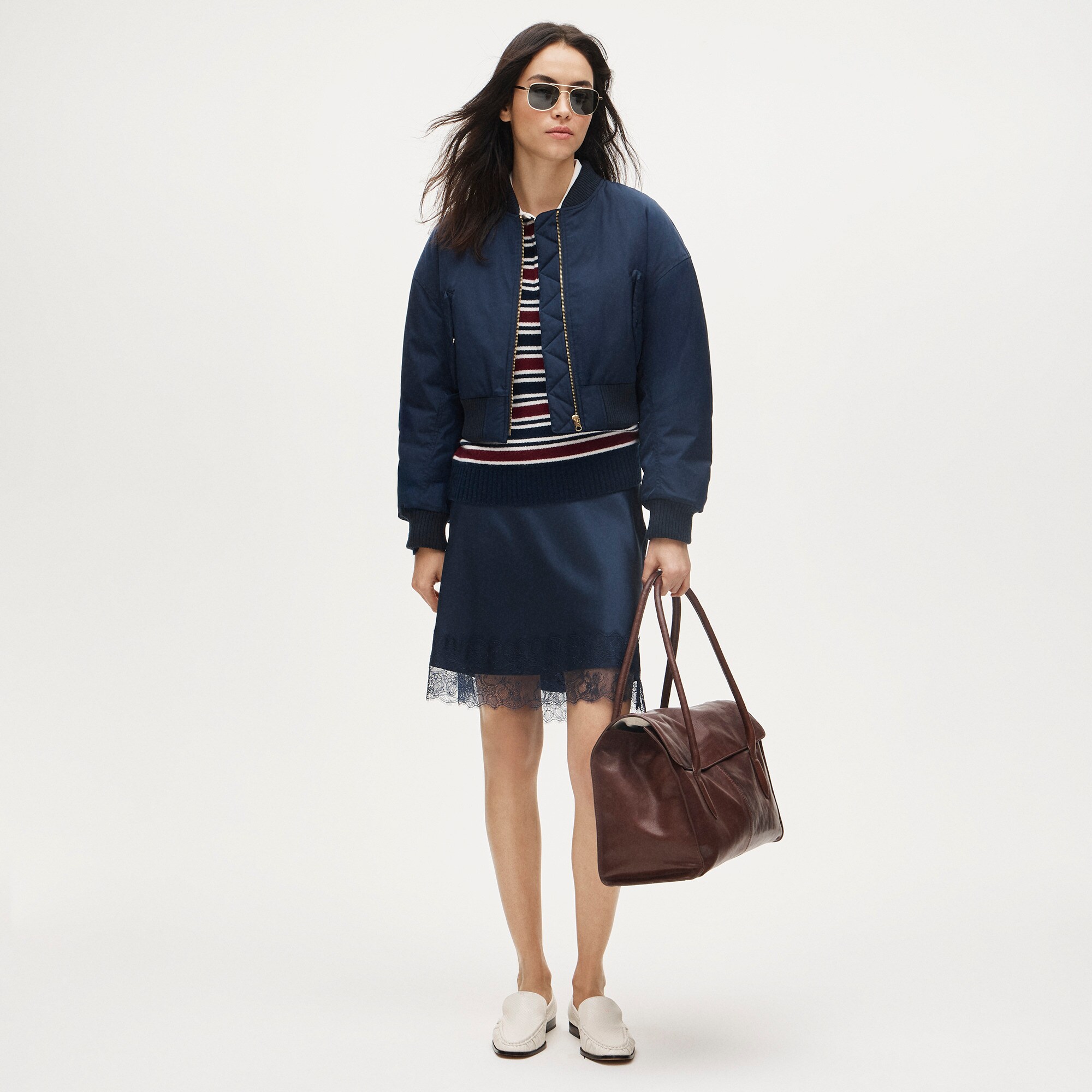 Puffer bomber jacket with PrimaLoft®