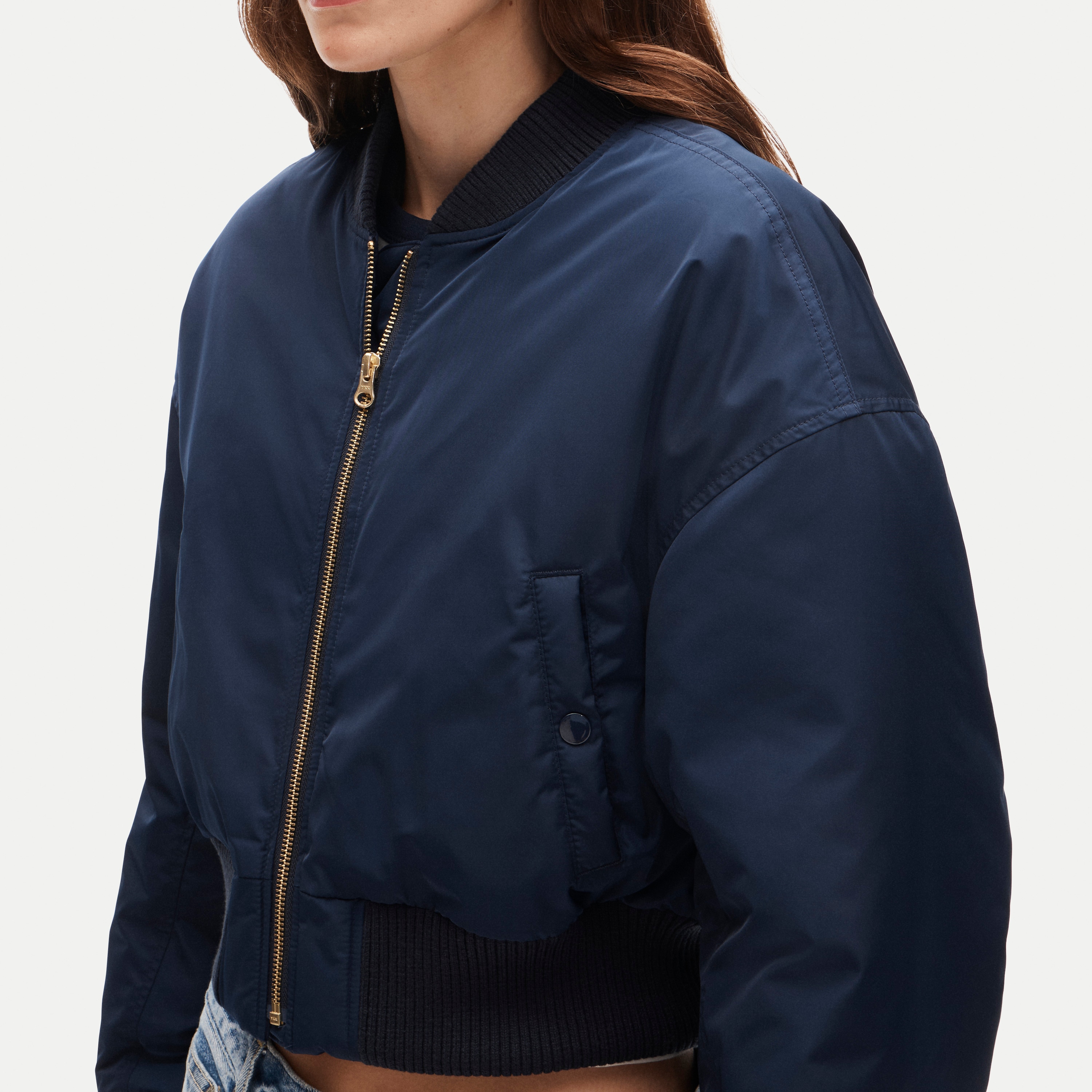 Puffer bomber jacket with PrimaLoft®