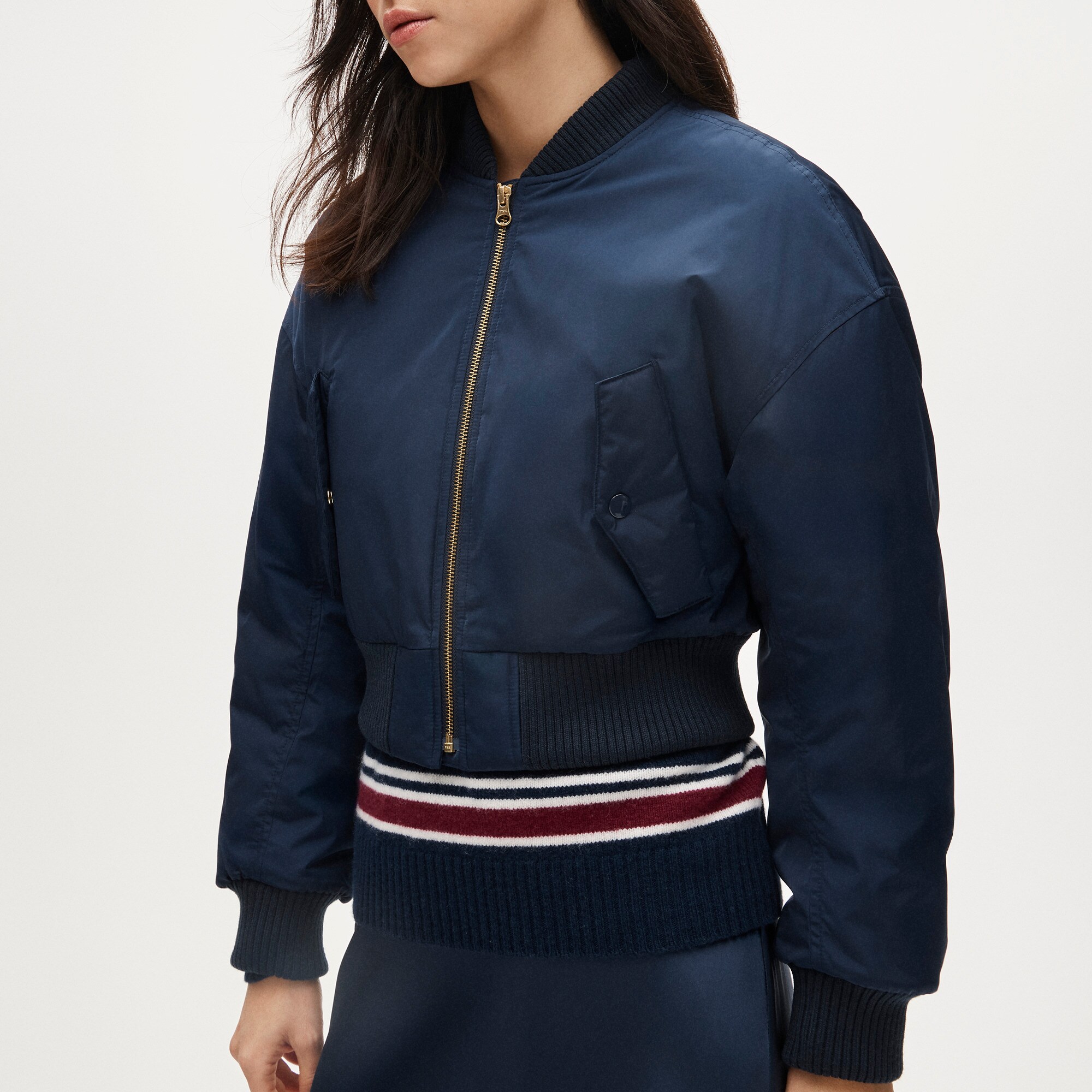 Puffer bomber jacket with PrimaLoft®