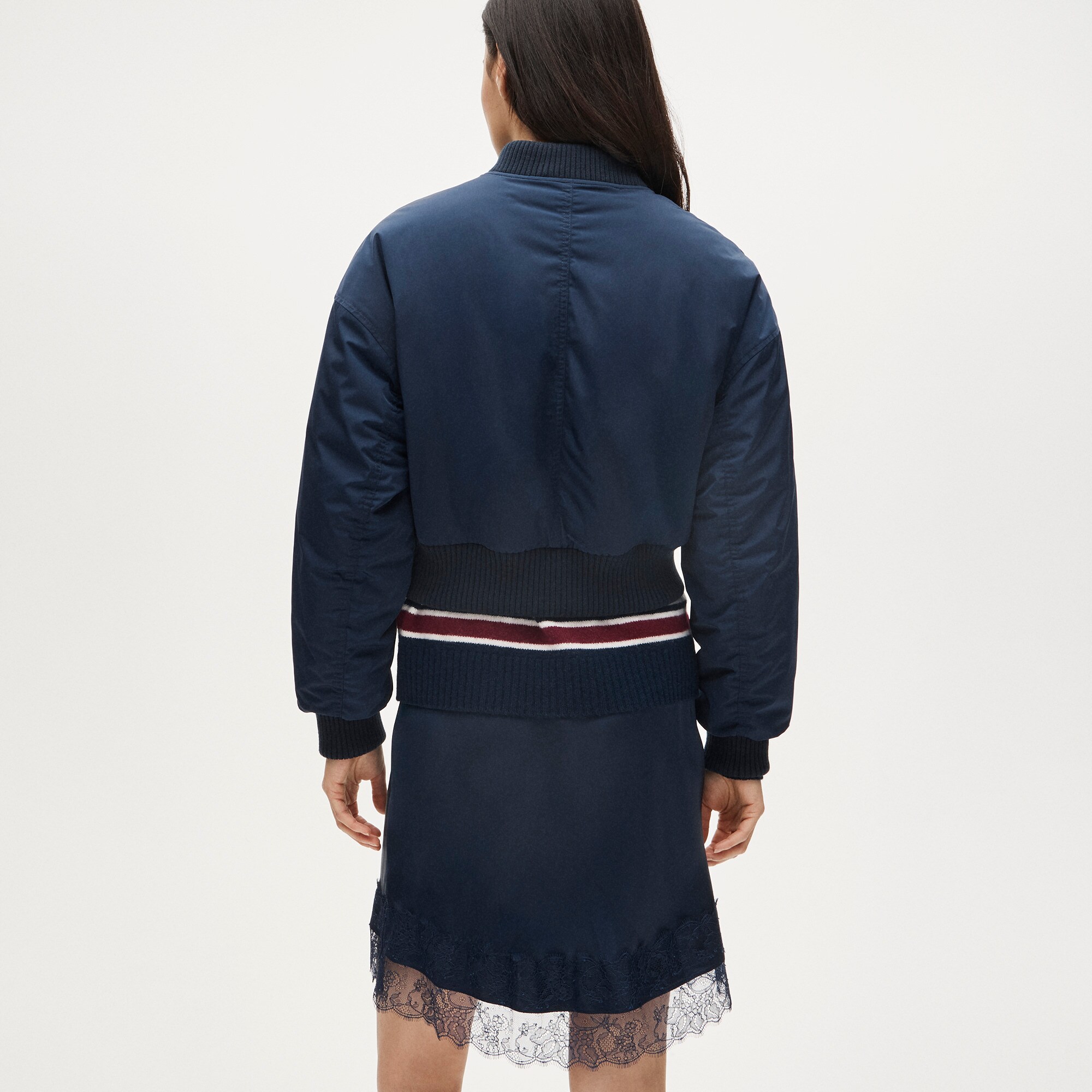 Puffer bomber jacket with PrimaLoft®
