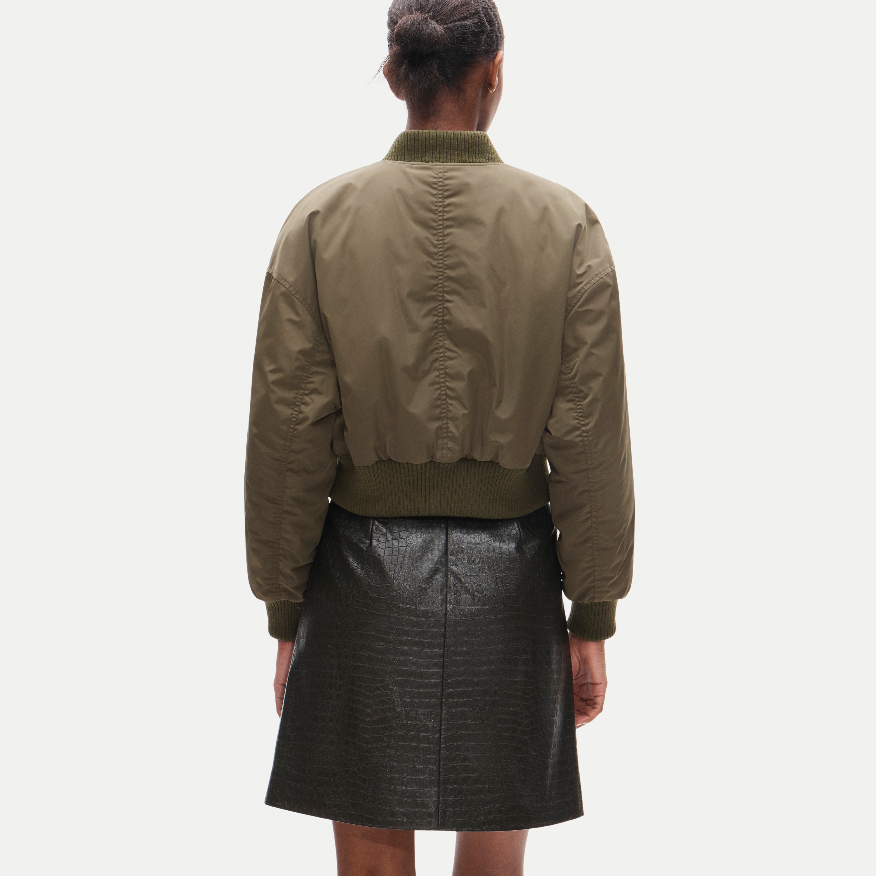 Puffer bomber jacket with PrimaLoft®